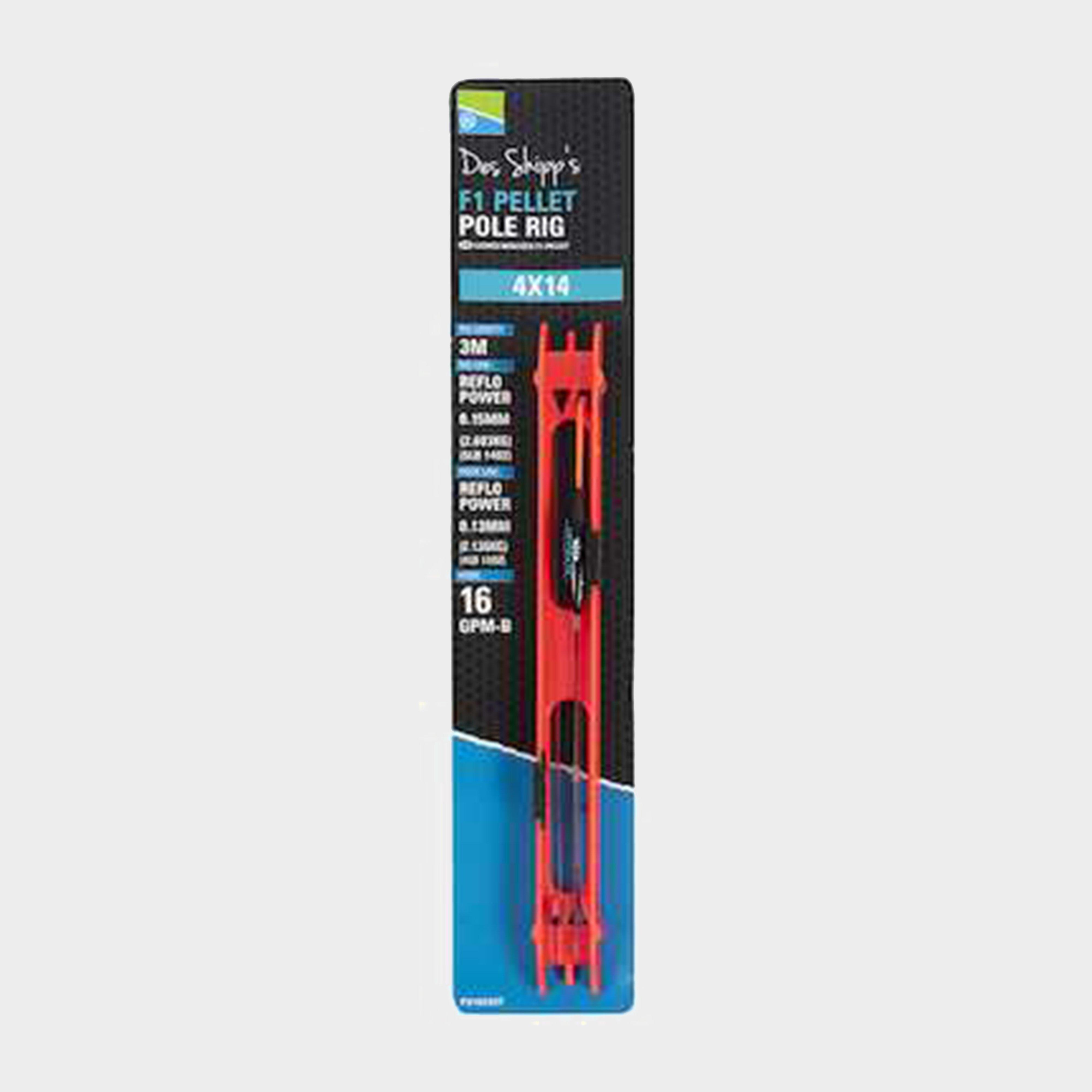 Image of PRESTON INNOVATION 4x14 F1 Pellet Pole Rig, Red
