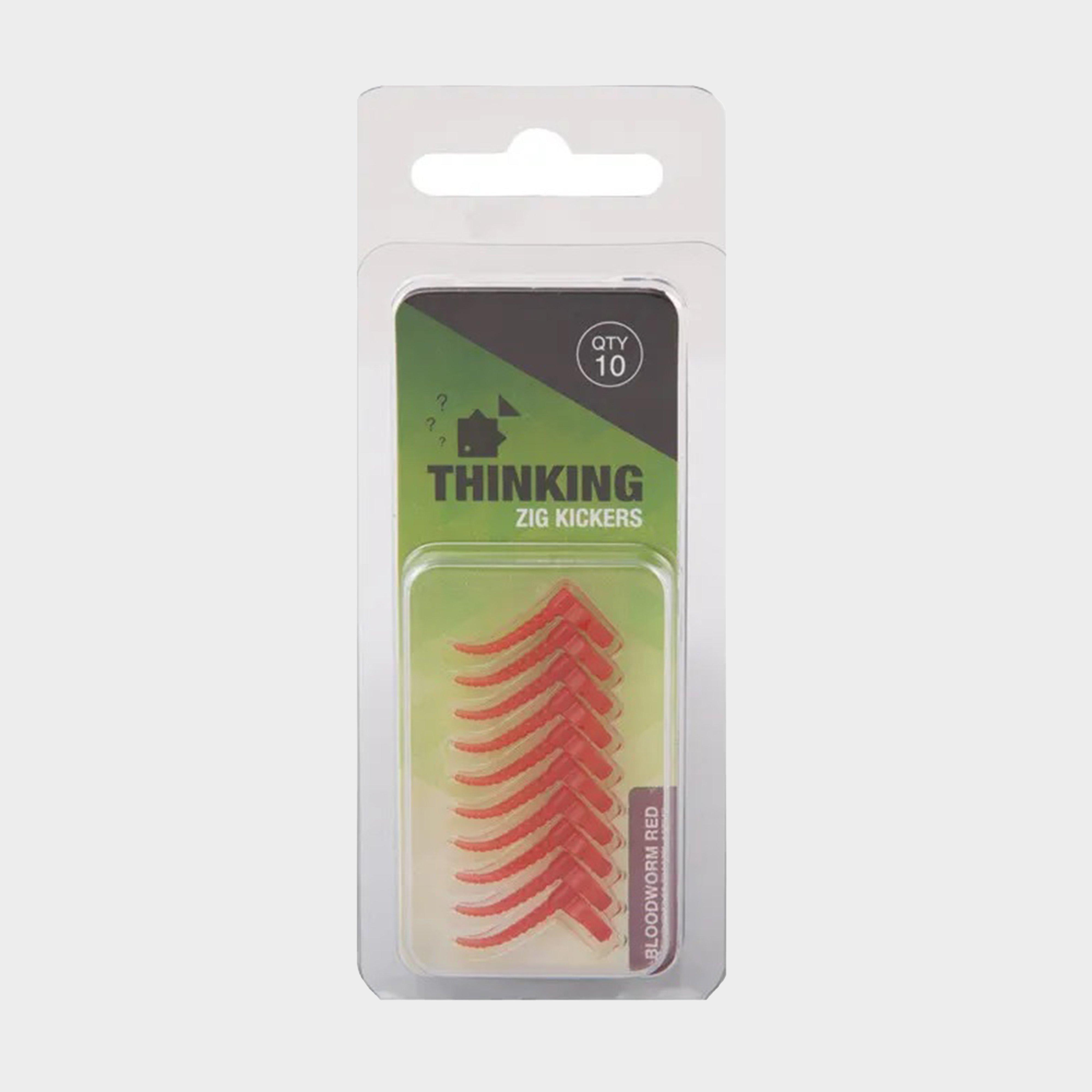 Image of THINKING ANGLER Zig Kickers Bloodworm Red 1, Red