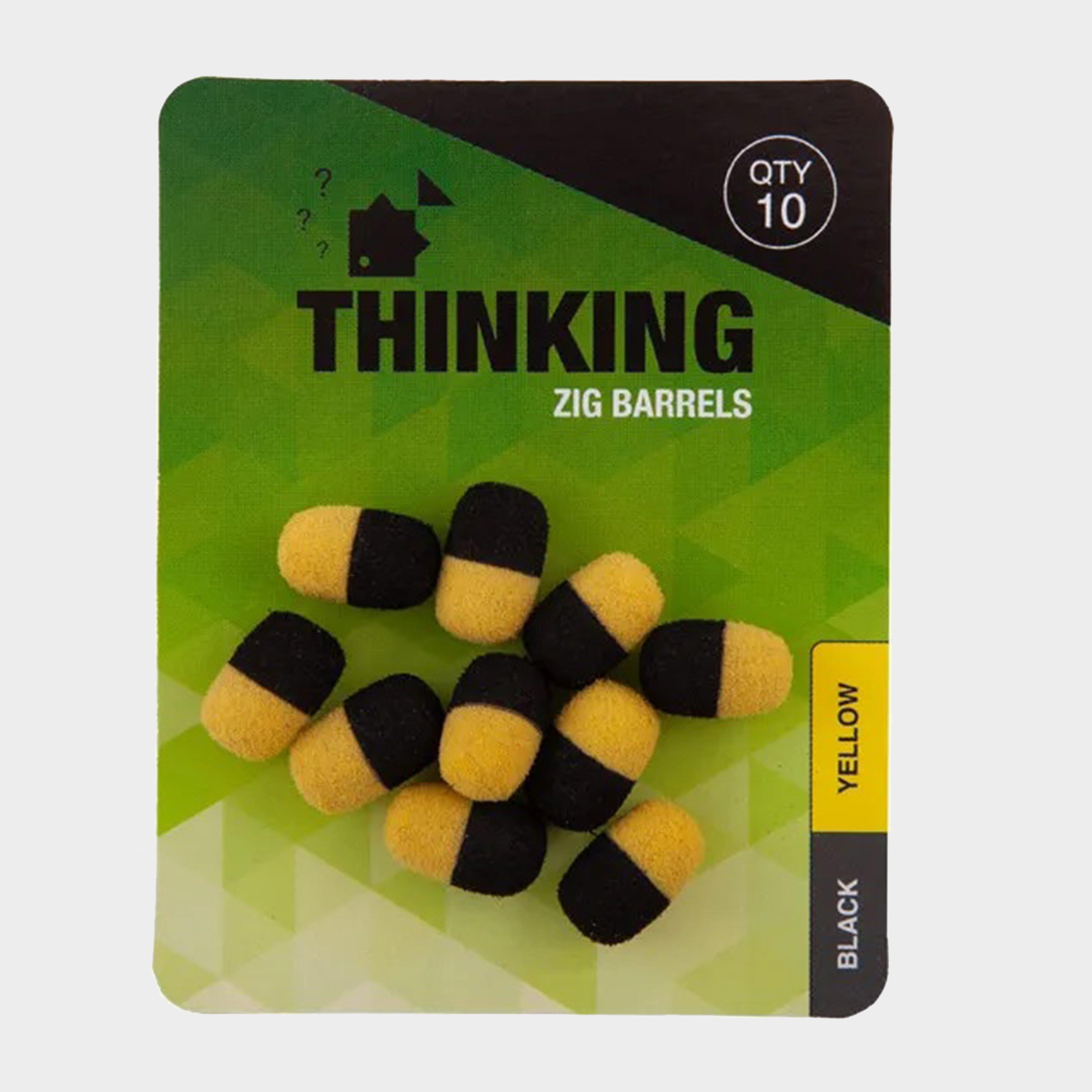 Image of THINKING ANGLER Zig Barrels Black & Yellow, Yellow