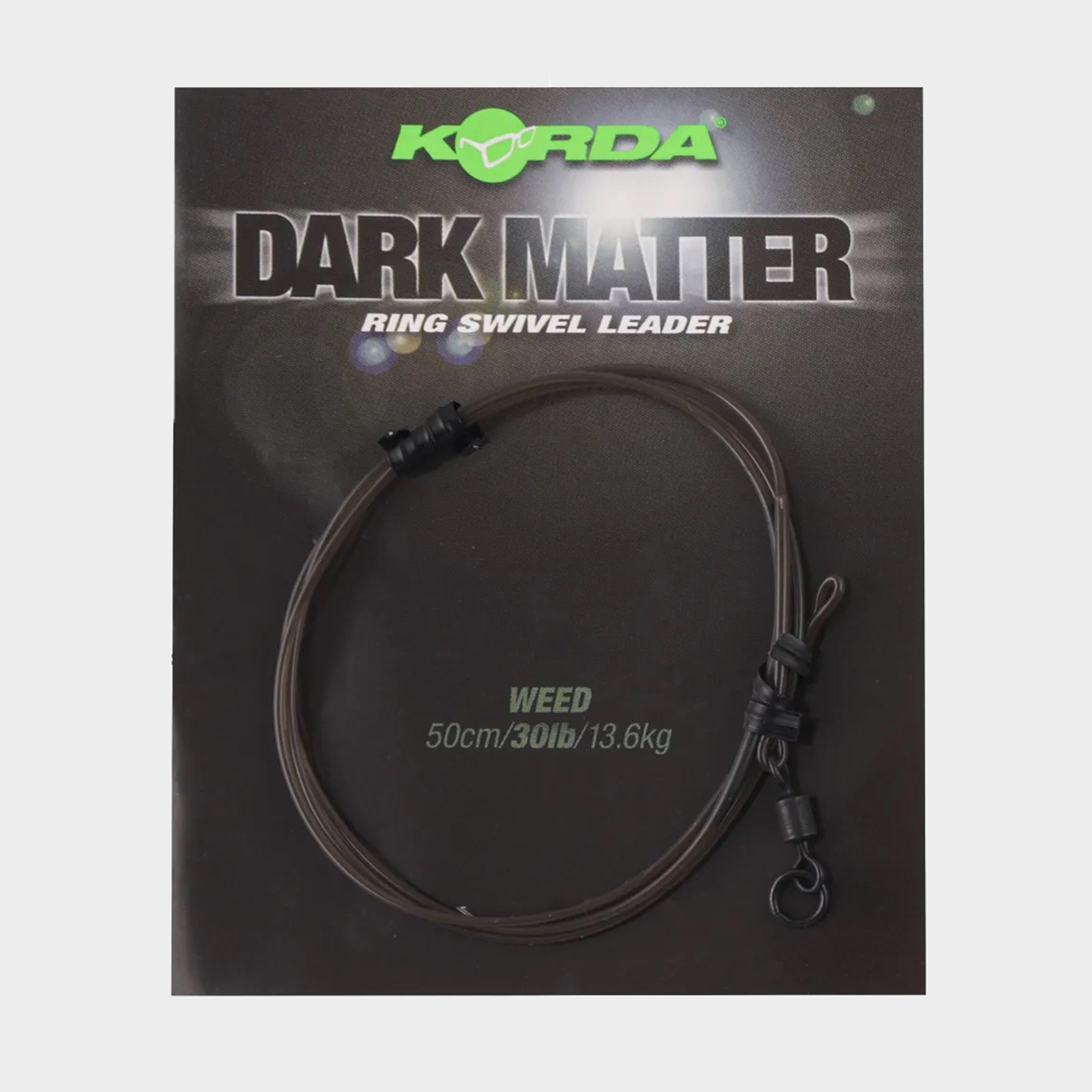 Image of Korda Dark Matter Ring Swivel Leader 30lb 50cm, Black