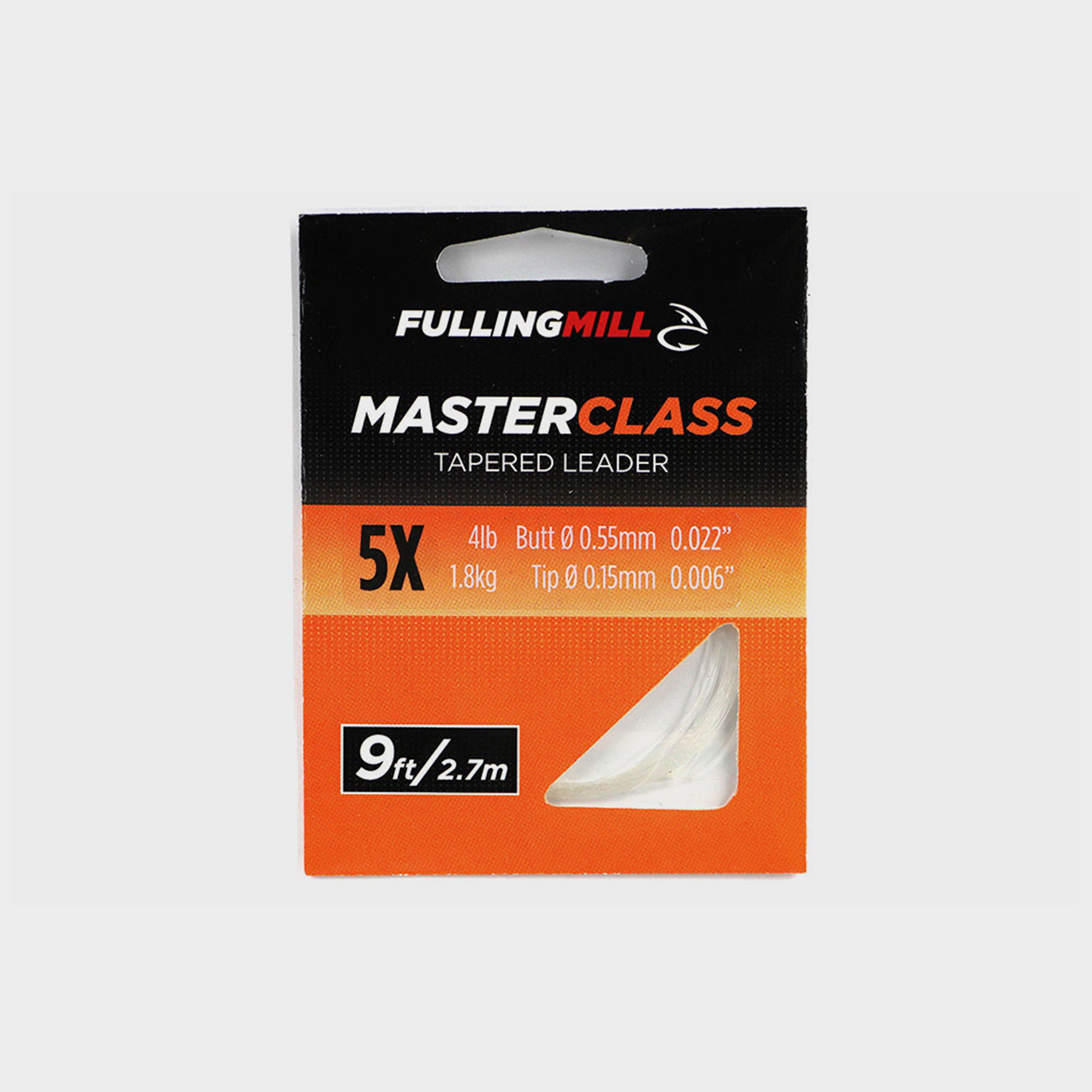 Image of FULLING MILL Masterclass Tapered Leaders 9ft Size 5X, Clear