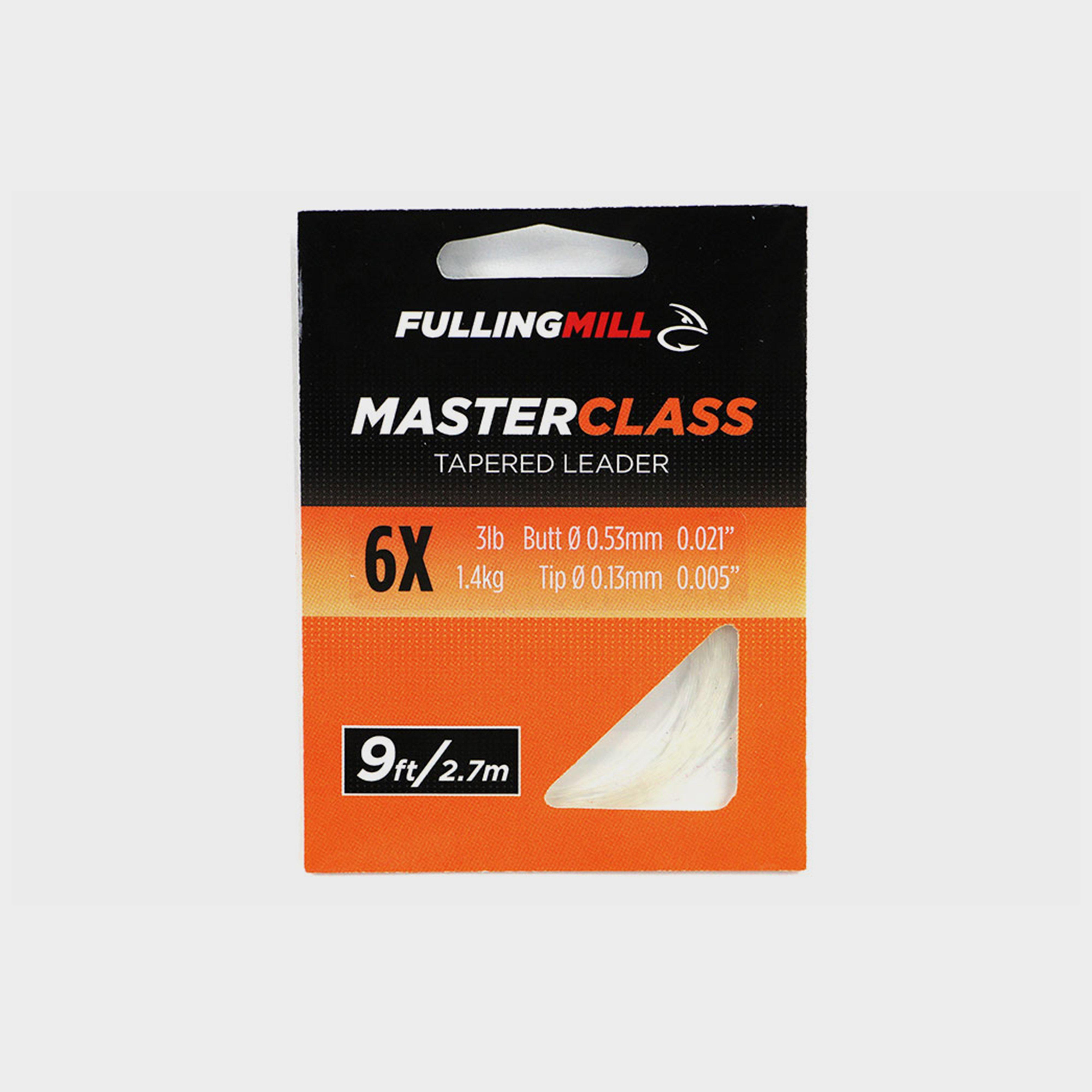 Image of FULLING MILL Masterclass Tapered Leaders 9ft Size 6X, Clear