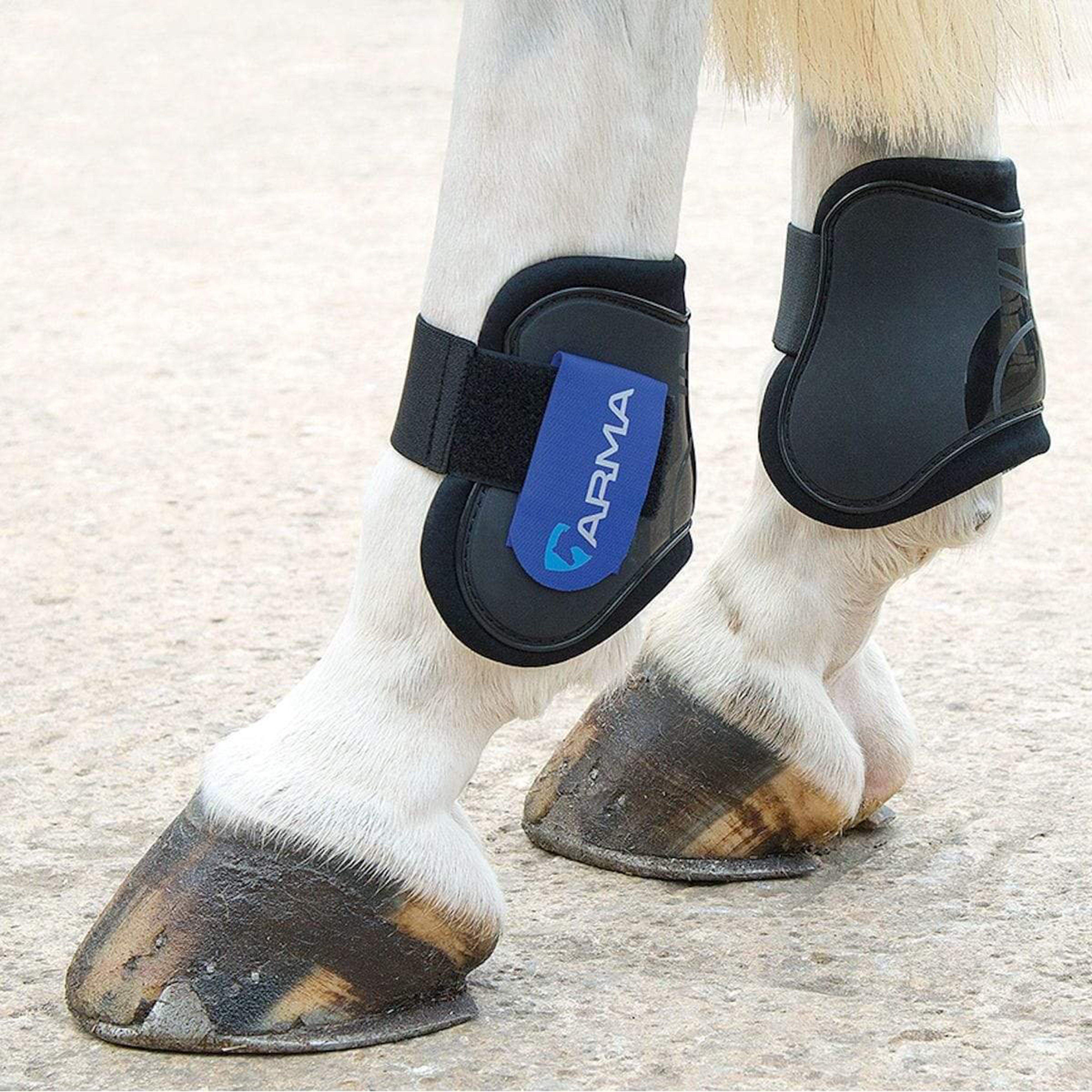 Image of Arma Fetlock Boots Blue Pony/Cob