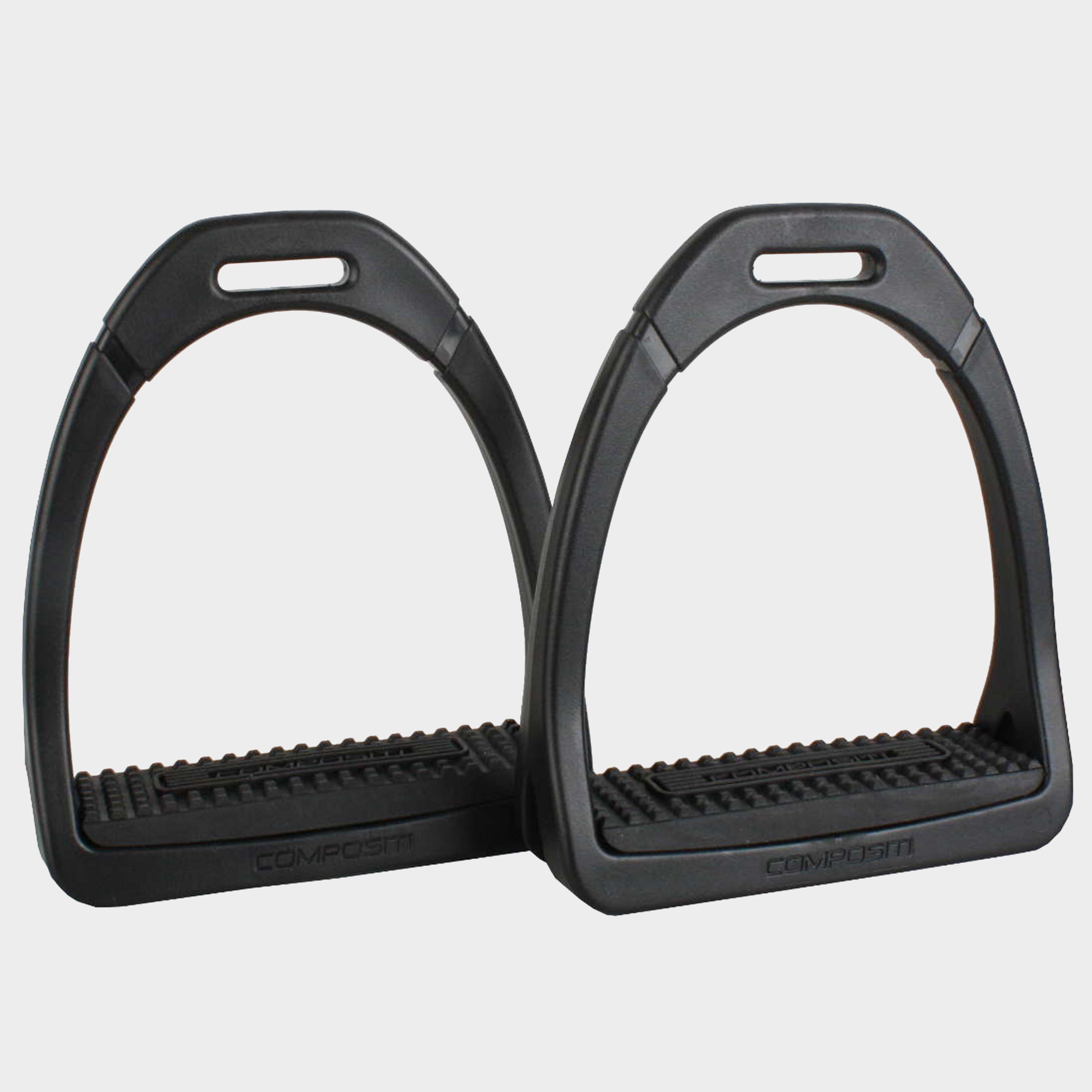 Image of COMPOSITI Premium Profile Stirrup Silver, Black