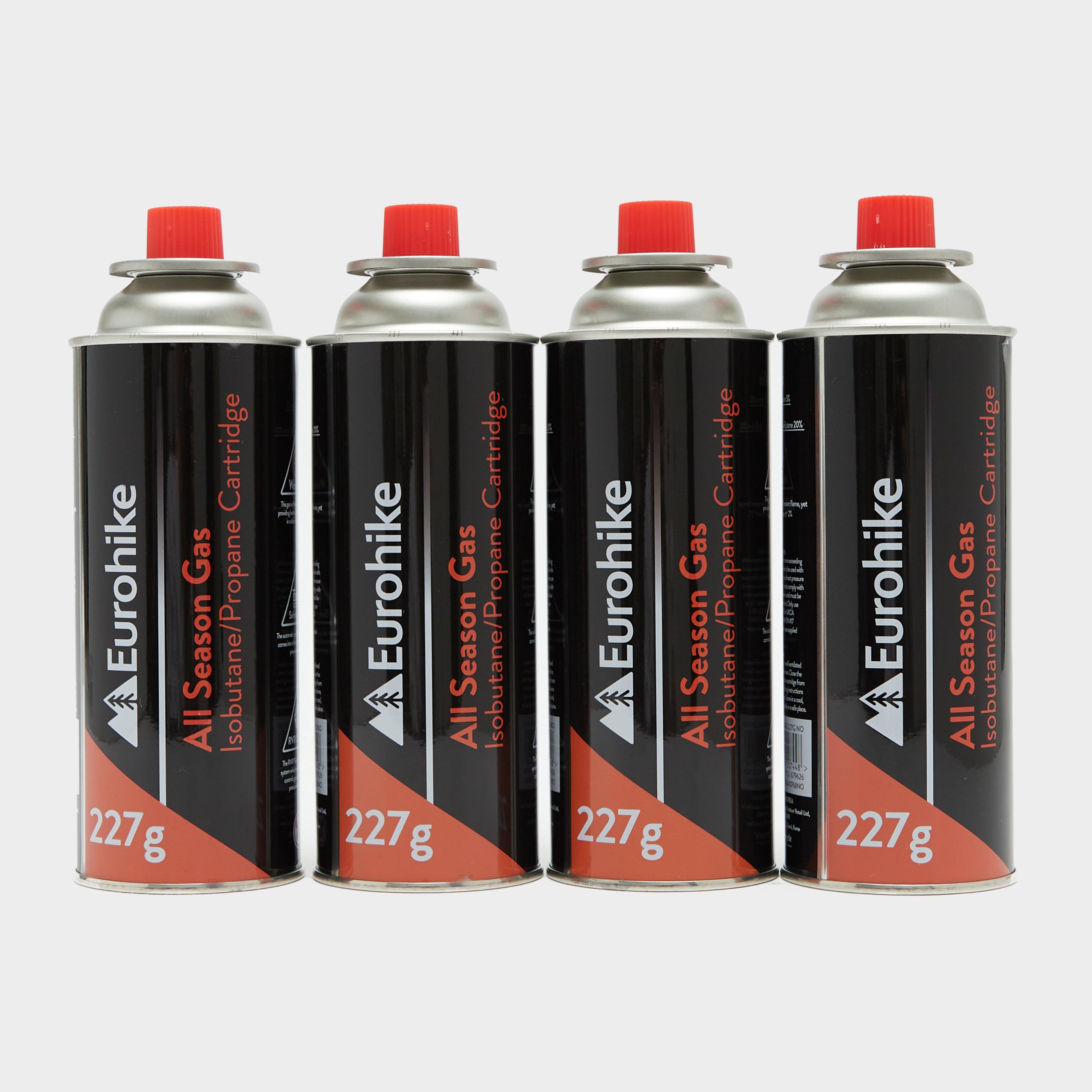 Image of Eurohike 4 Pack All Season Gas (227g), Black
