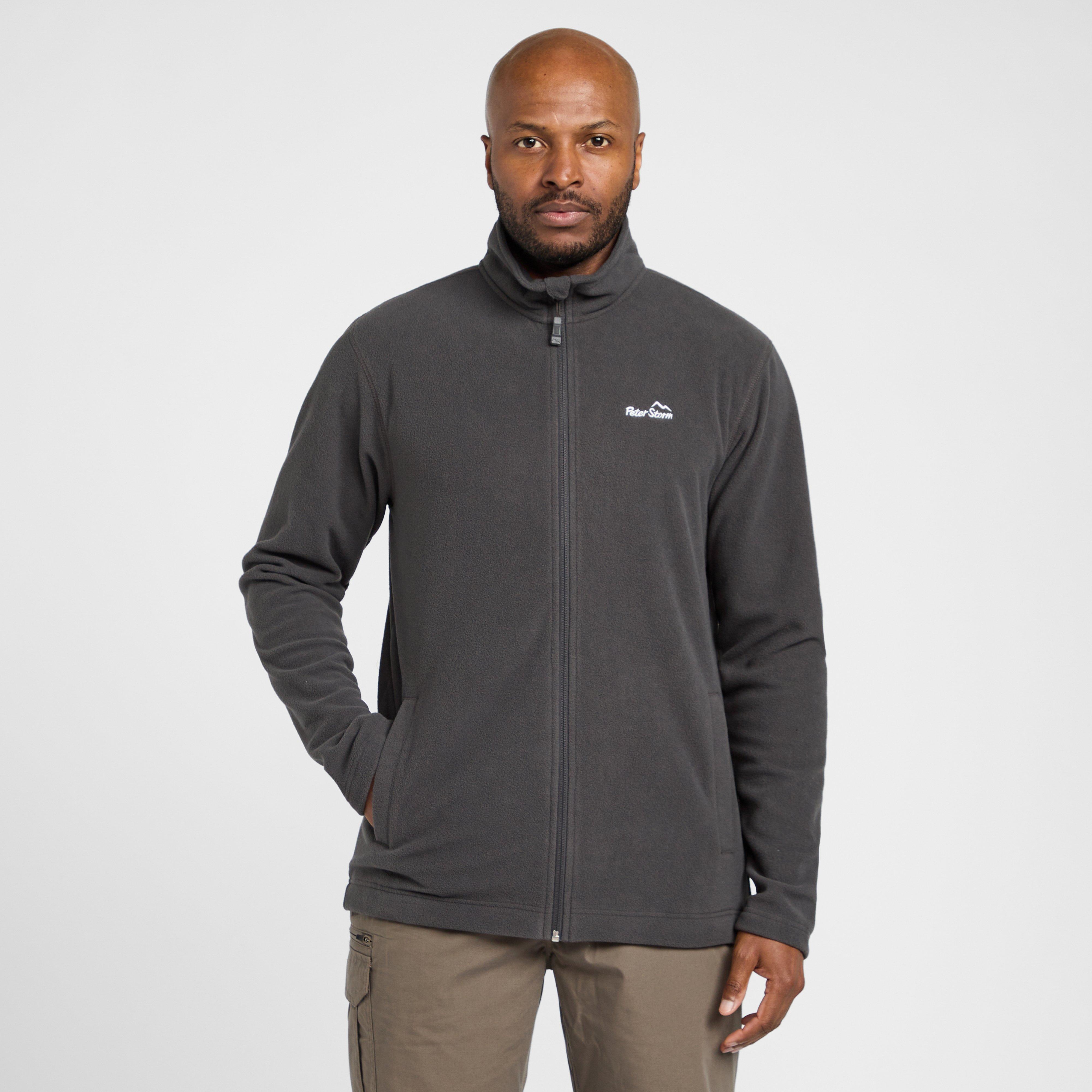 Image of Peter Storm Mens Bracken Full Zip Fleece Grey, Grey