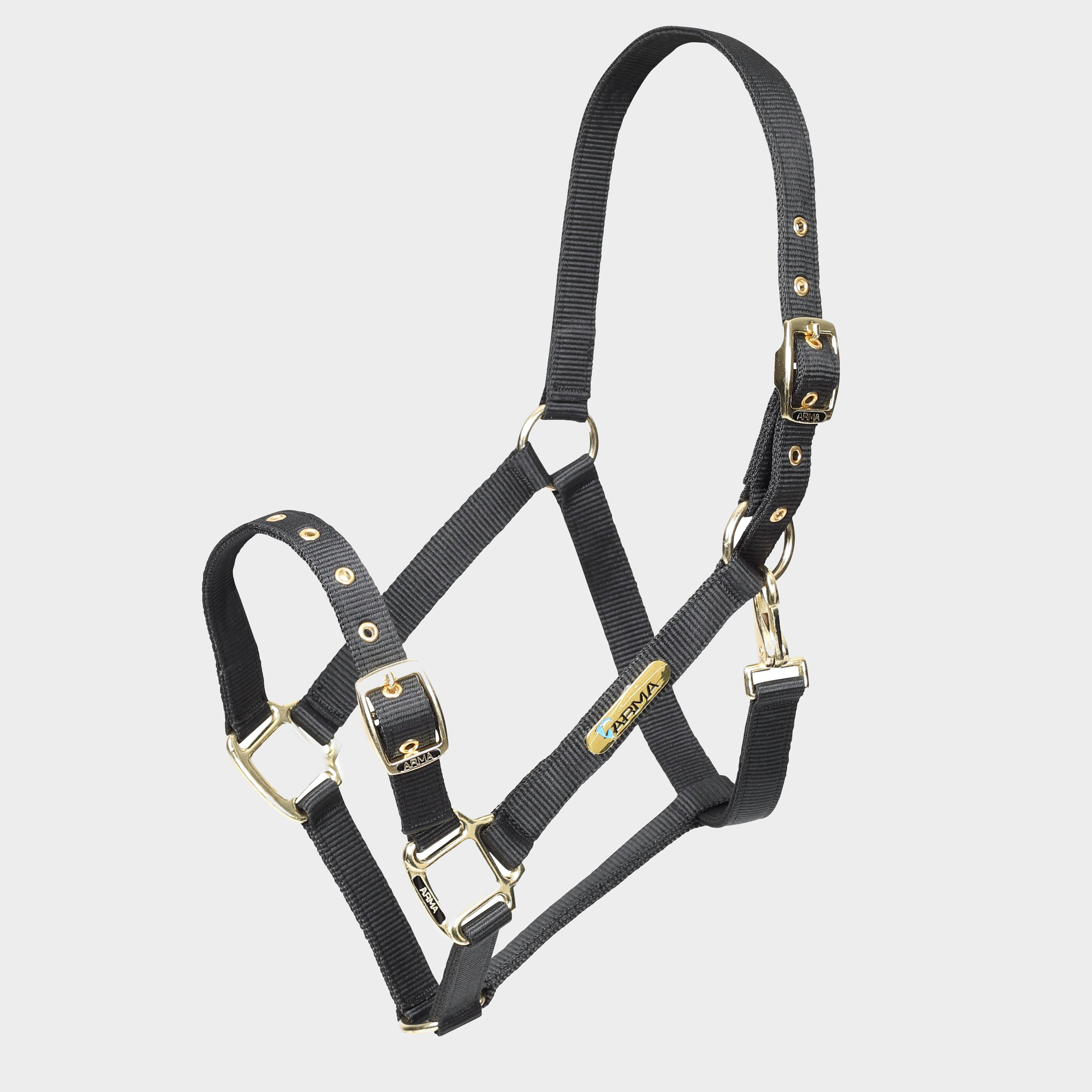 Image of Arma Adjustable Headcollar Black, Black