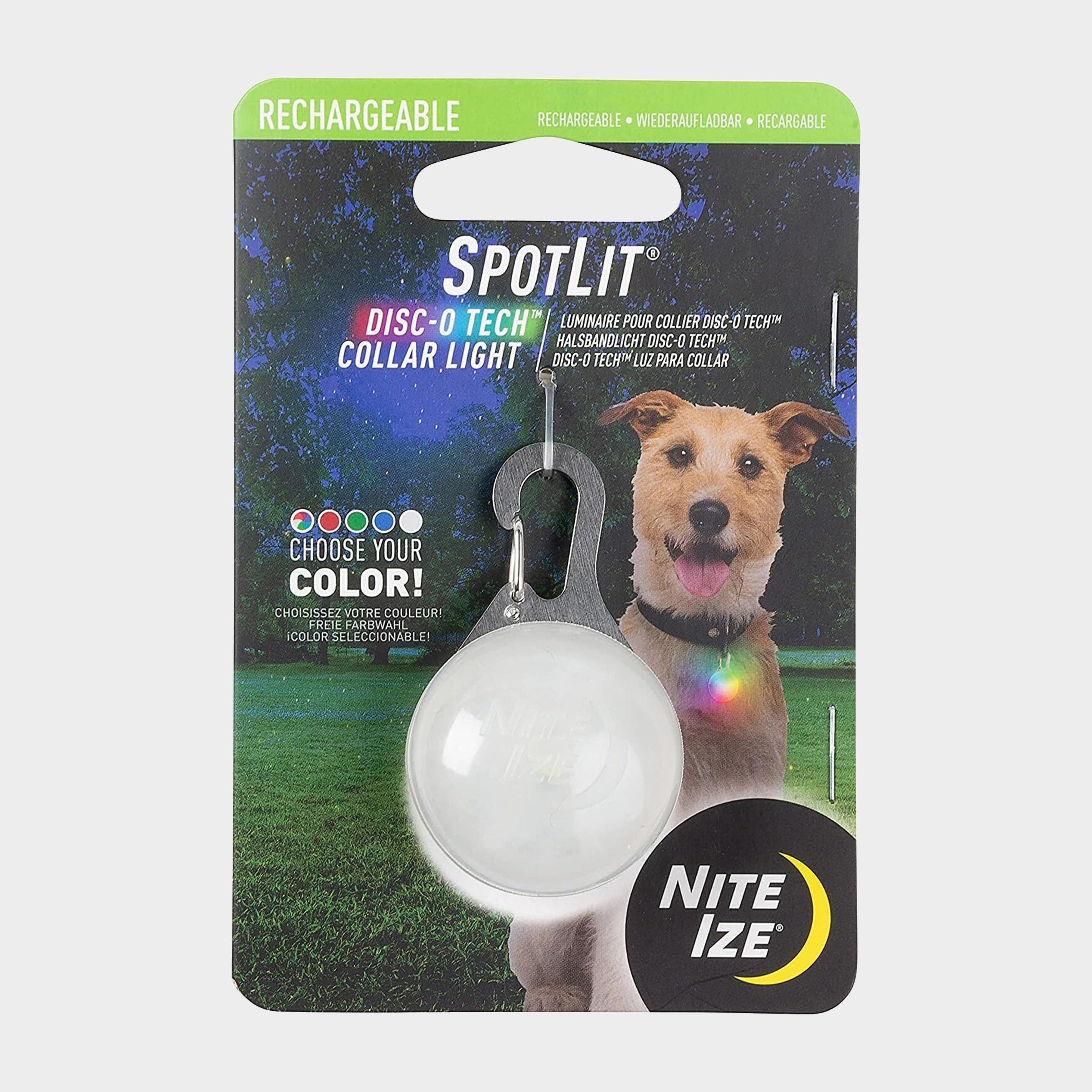 Image of Niteize Spotlit Rechargeable Disco Tech Collar Light, White