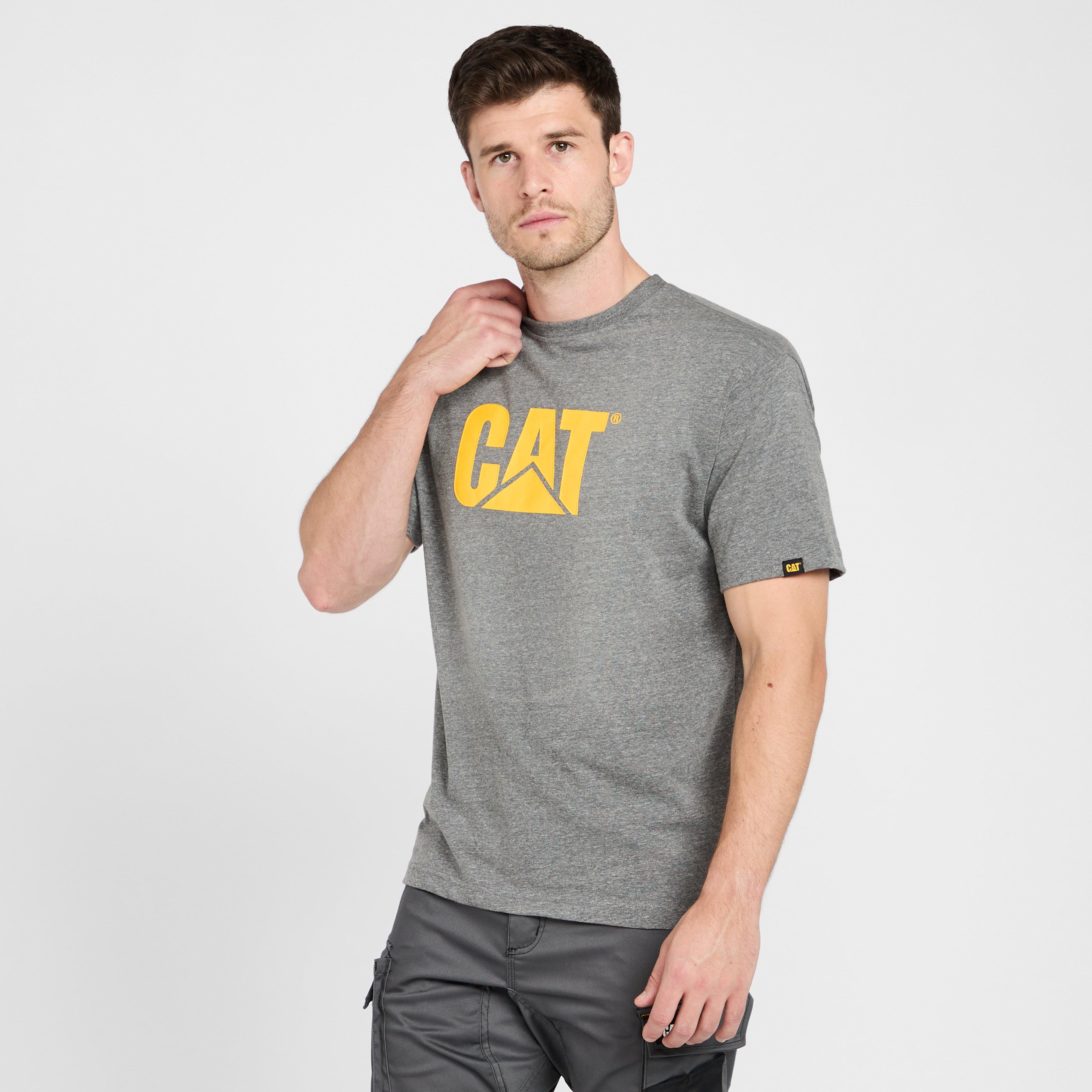 Image of CAT Trademark Short Sleeve Tee, Grey