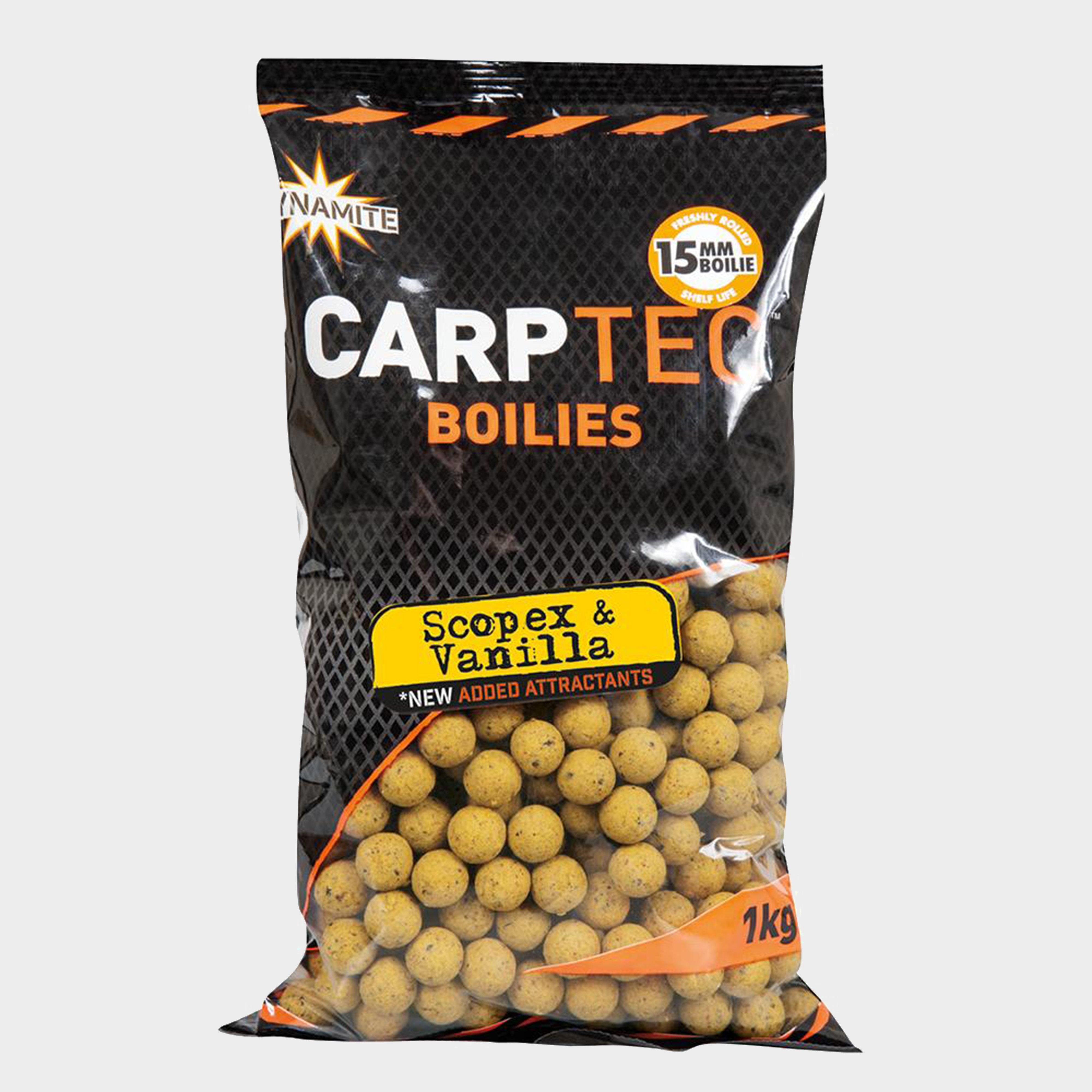 Image of Dynamite Carp-Tec Scopex & Vanilla Boilies 15mm 900g, Yellow