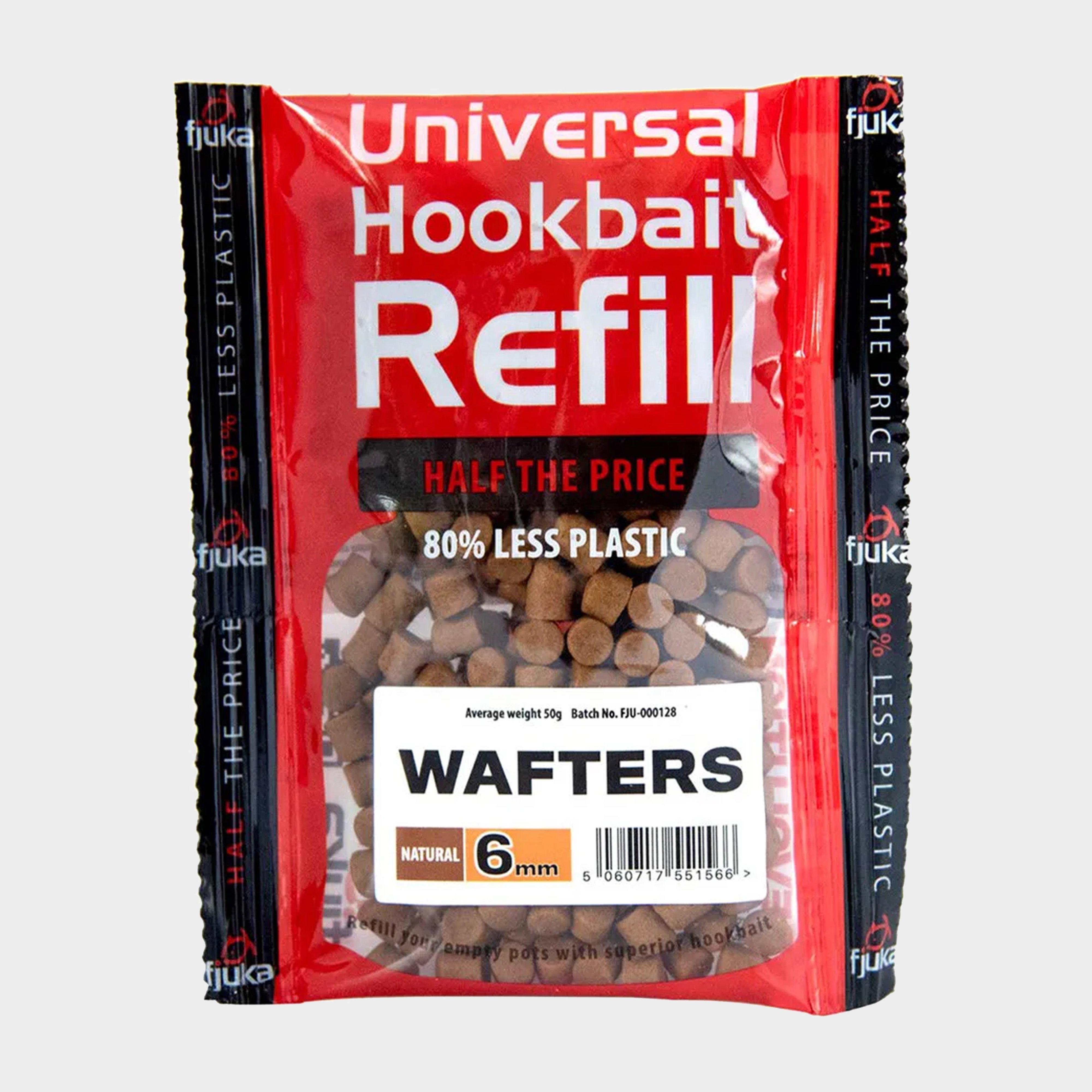 Image of FJUKA BAIT Hookable Wafters Natural Refills 6mm, Brown