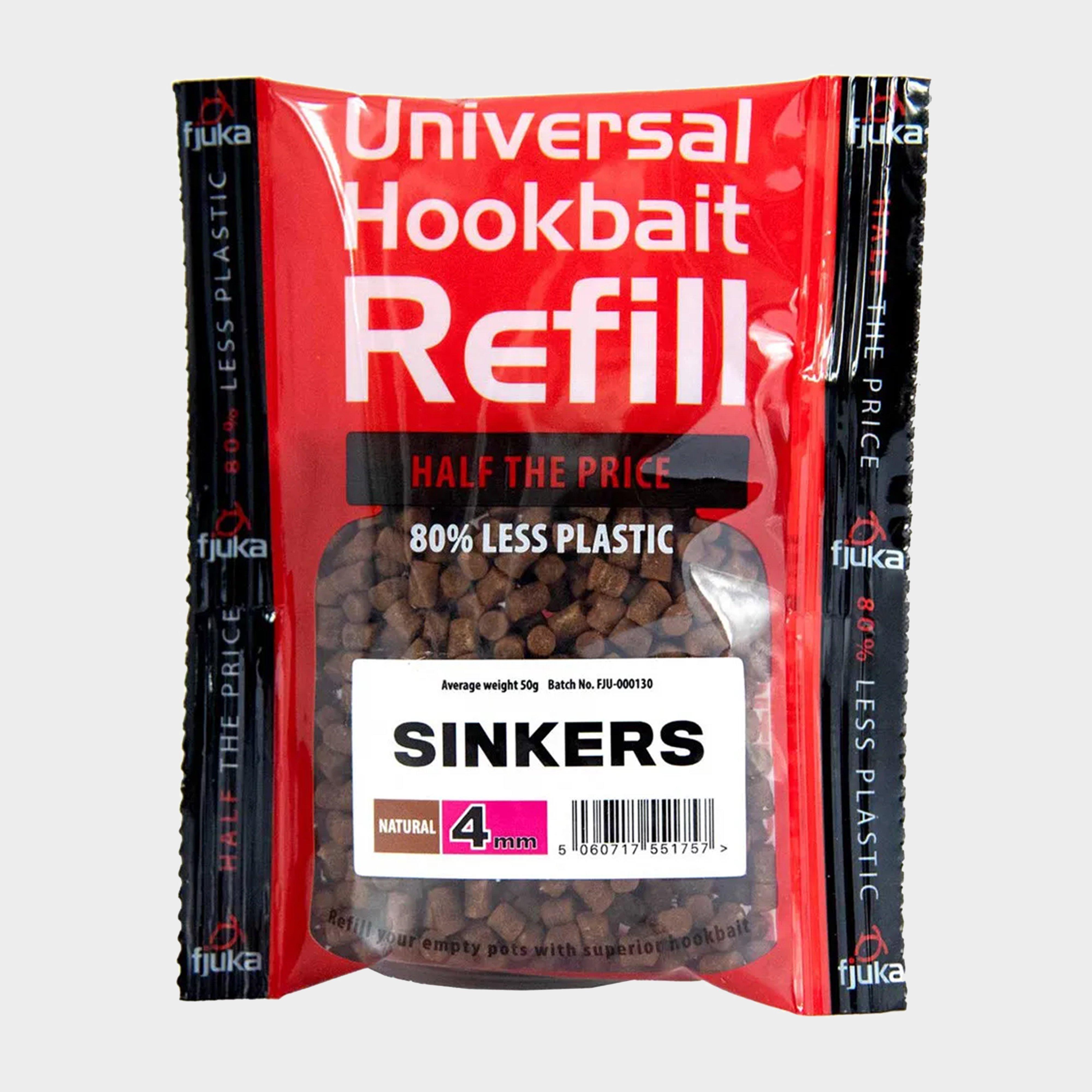 Image of FJUKA BAIT Hookable Sinkers Natural Refills 4mm, Brown