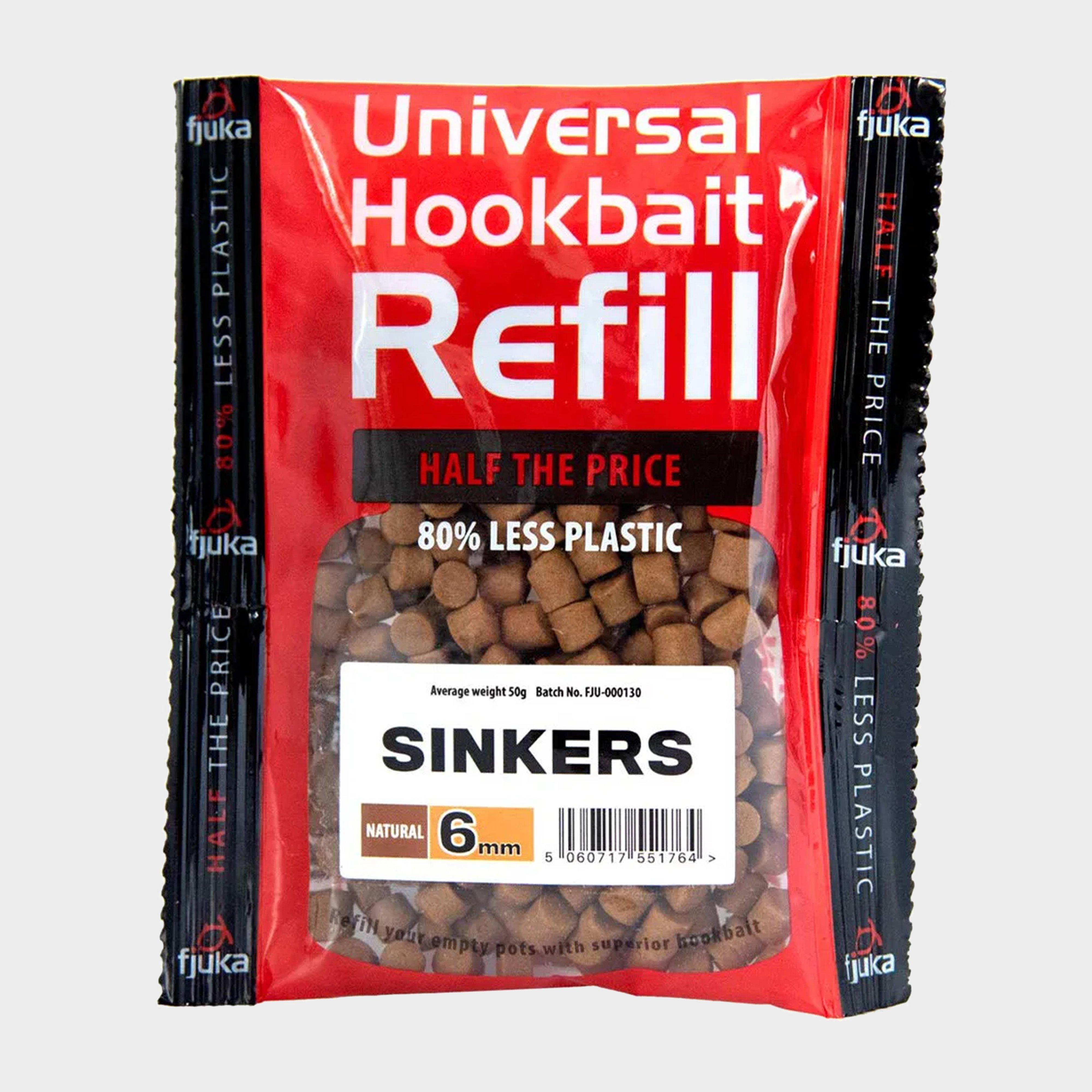 Image of FJUKA BAIT Hookable Sinkers Natural Refills 6mm, Brown