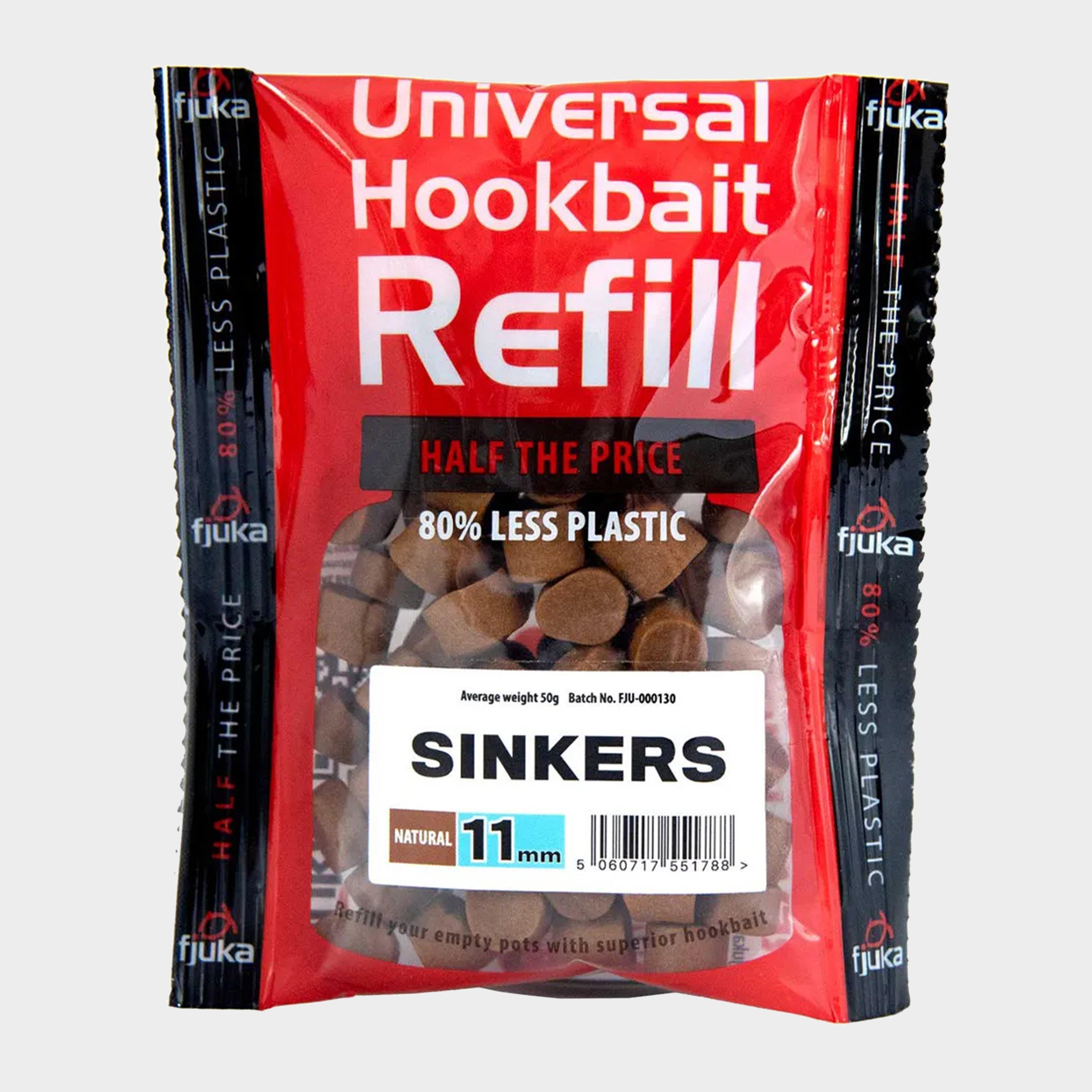 Image of FJUKA BAIT Hookable Sinkers Natural Refills 11mm, Brown