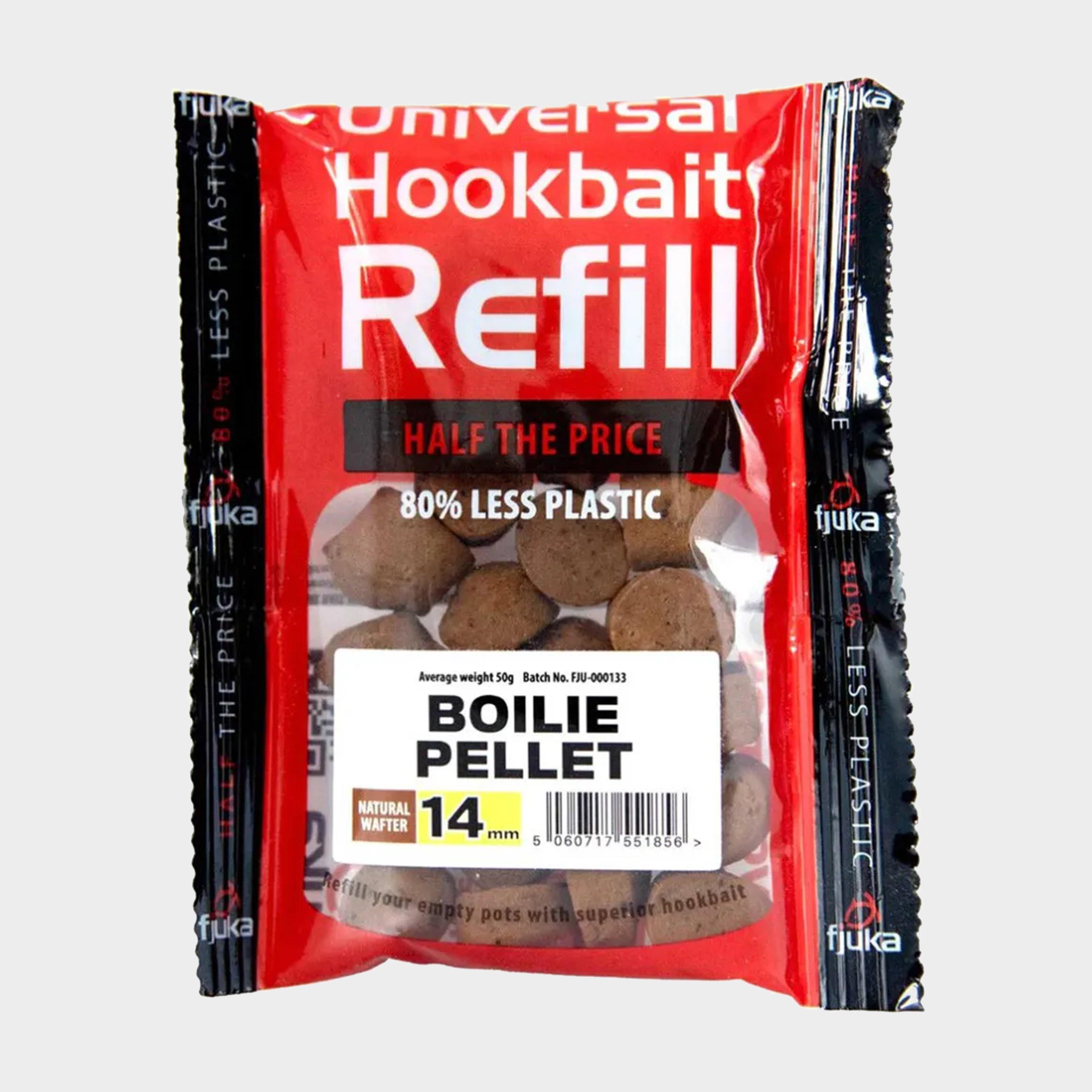 Image of FJUKA BAIT Boilie Pellet Wafters Natural Refill 14mm, Brown