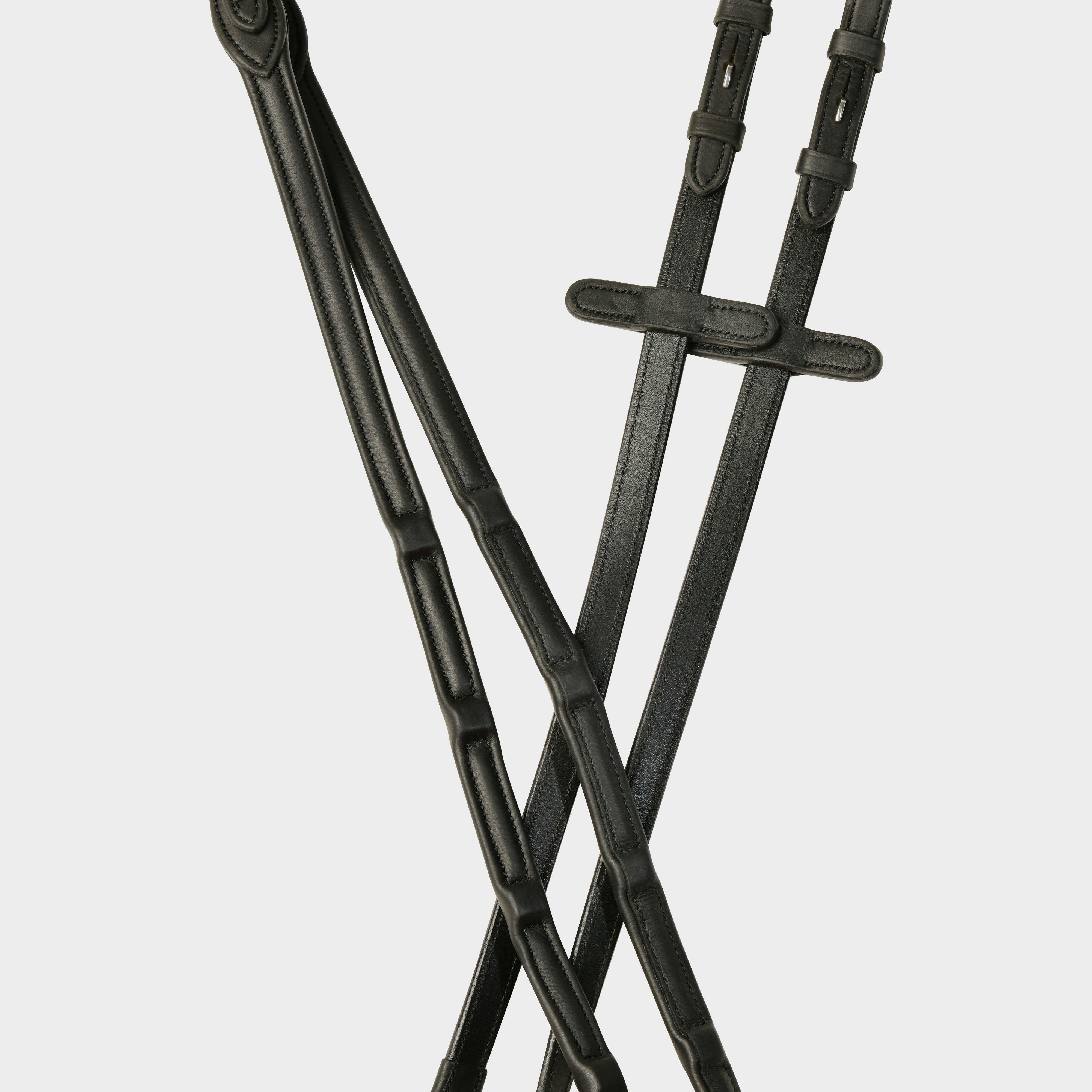 Image of Collegiate ComFiTec Opulux Leather Reins, Black