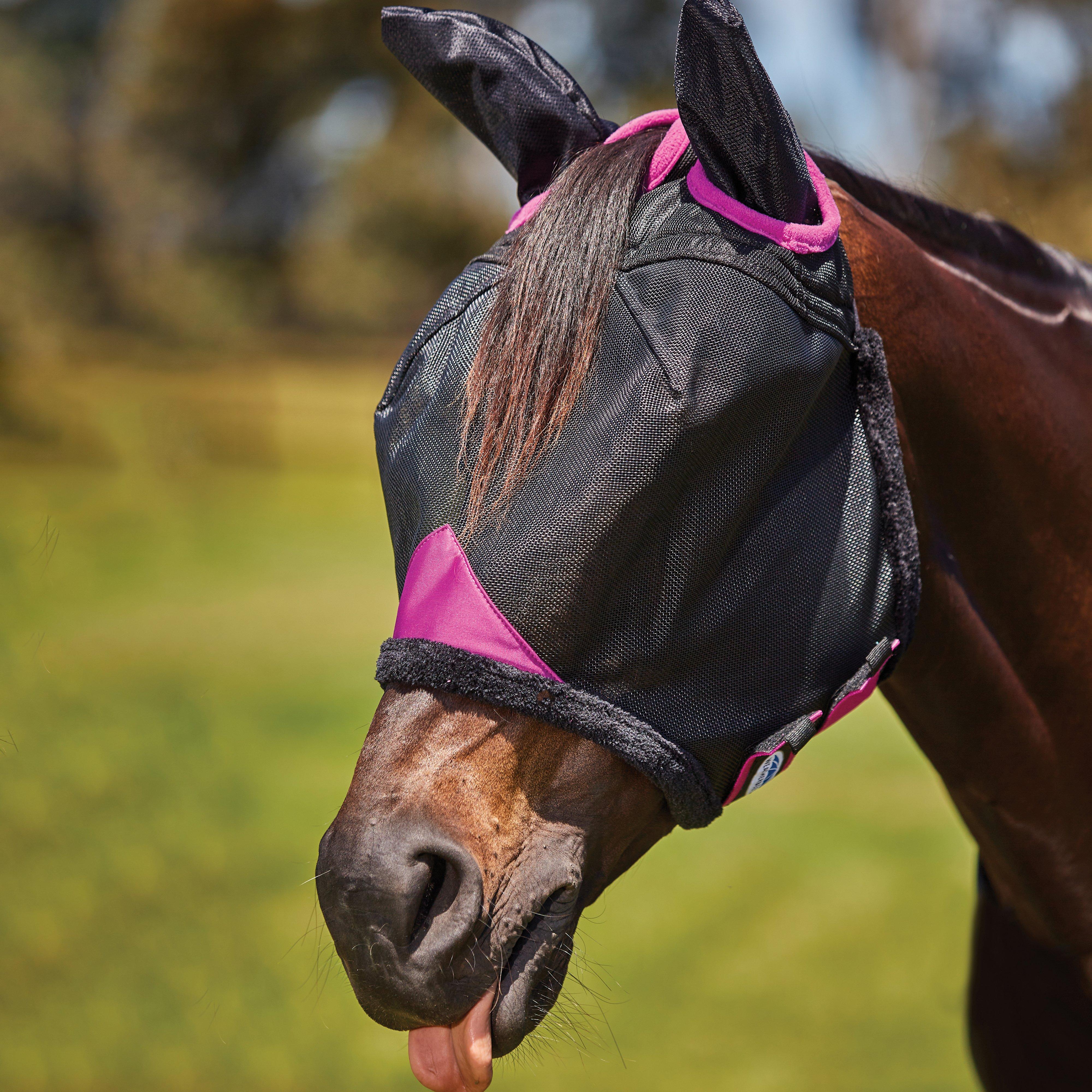 Image of WeatherBeeta ComFiTec Deluxe Durable Mesh Mask With Ears, Black