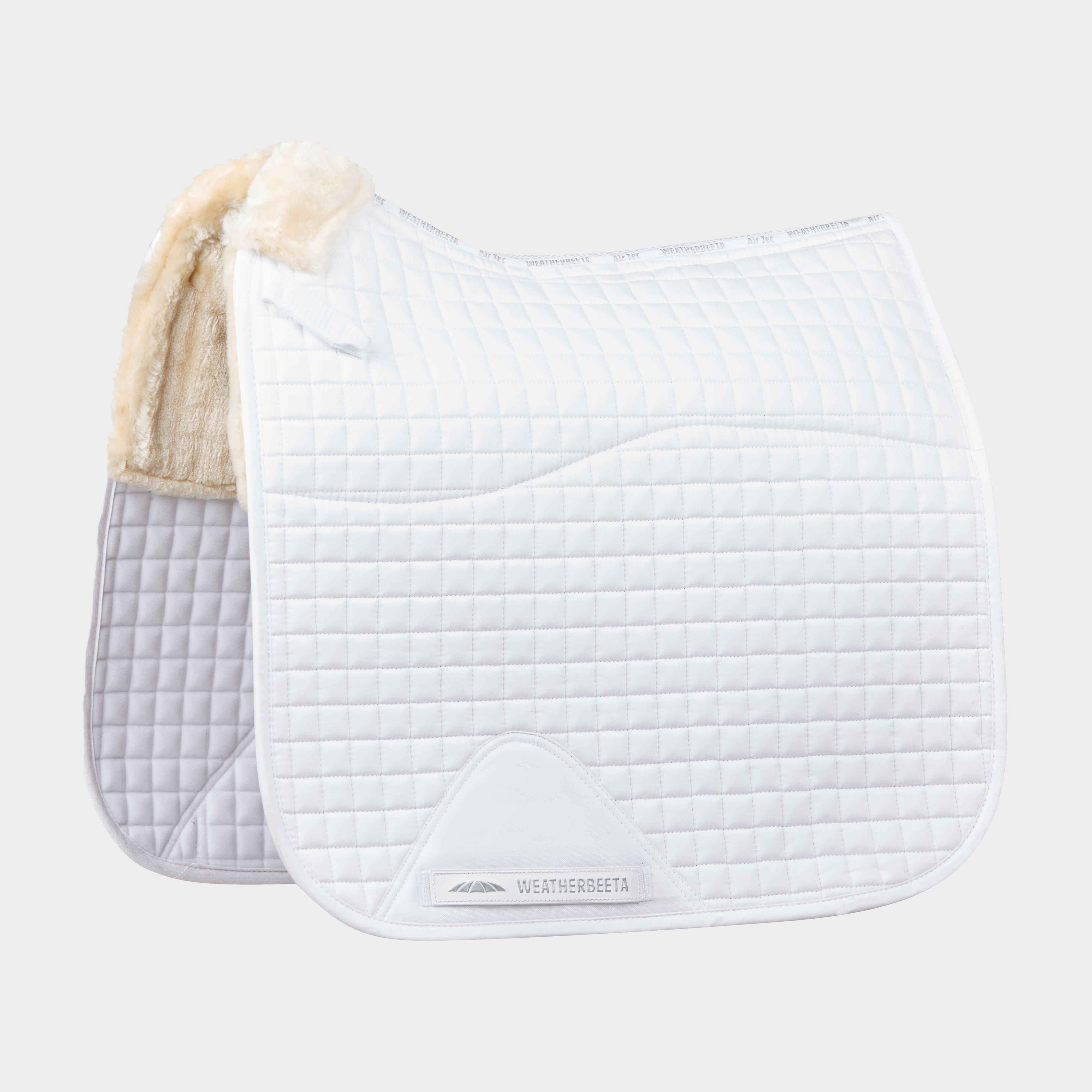 Image of WeatherBeeta Comfy Fleece Dressage Saddle Pad, White