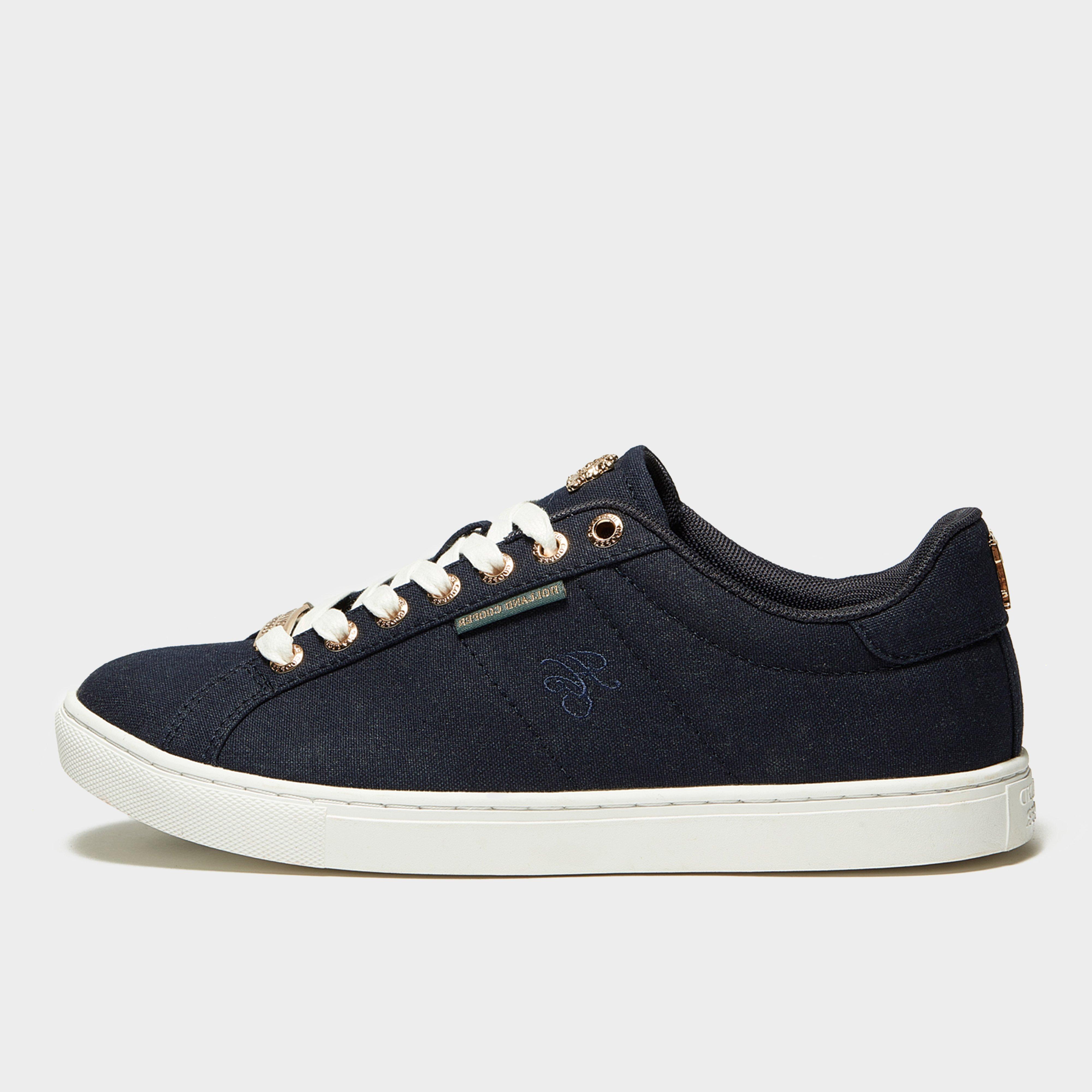 Image of Holland Cooper Womens Chelsea Court Trainer Ink, Blue