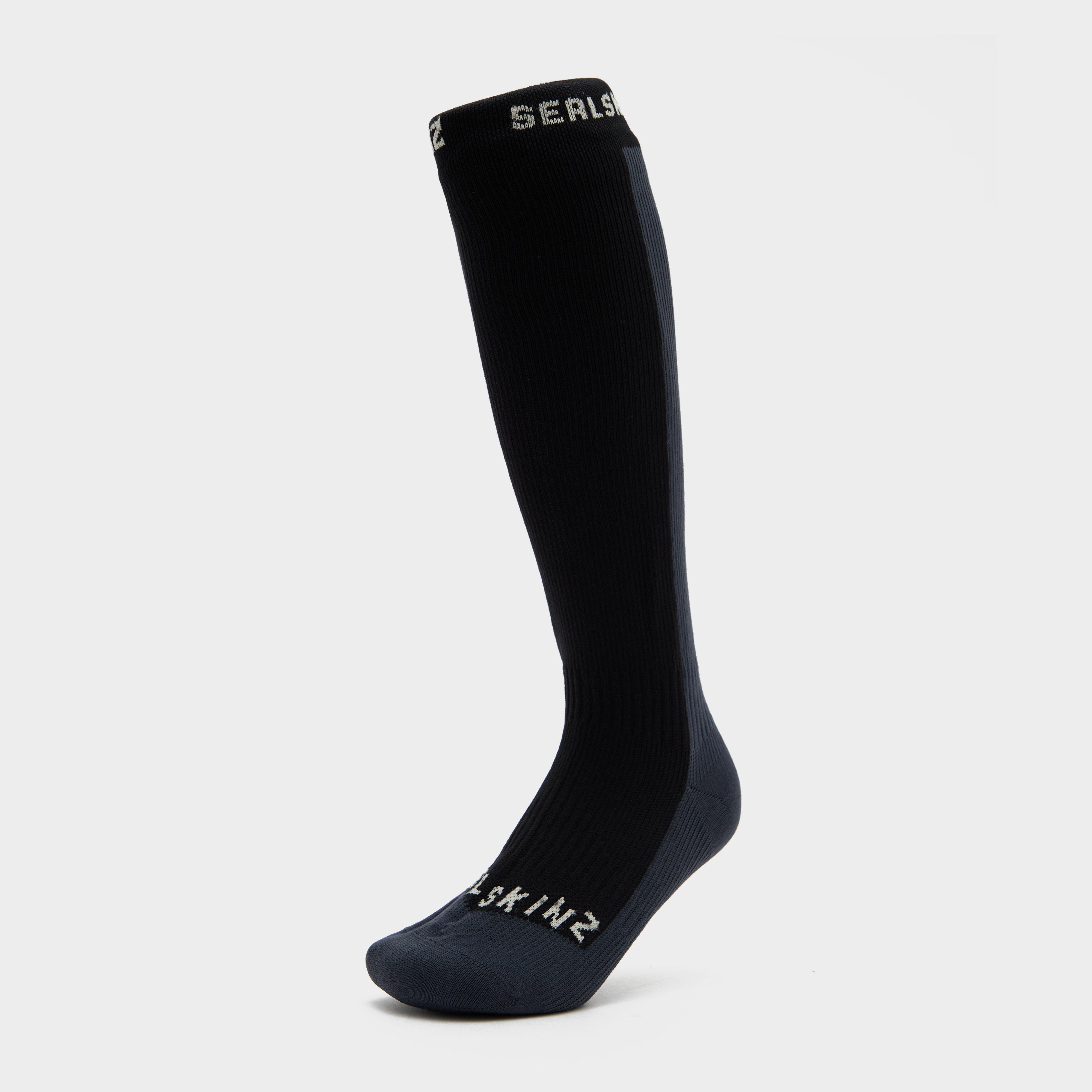 Image of Sealskinz Unisex Worstead Waterproof Knee Length Sock, Black