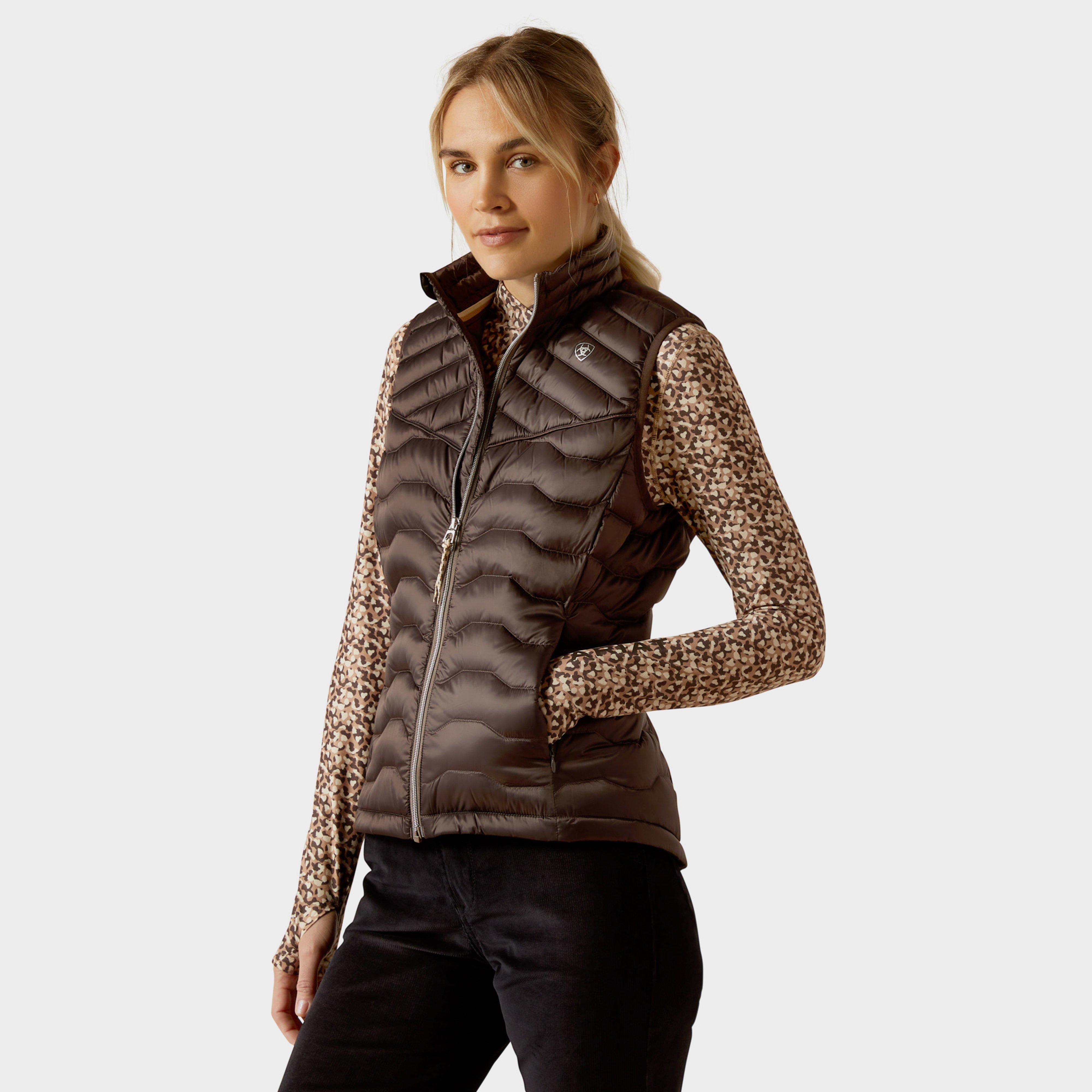 Image of Ariat Womens Ideal Down Gilet, Brown