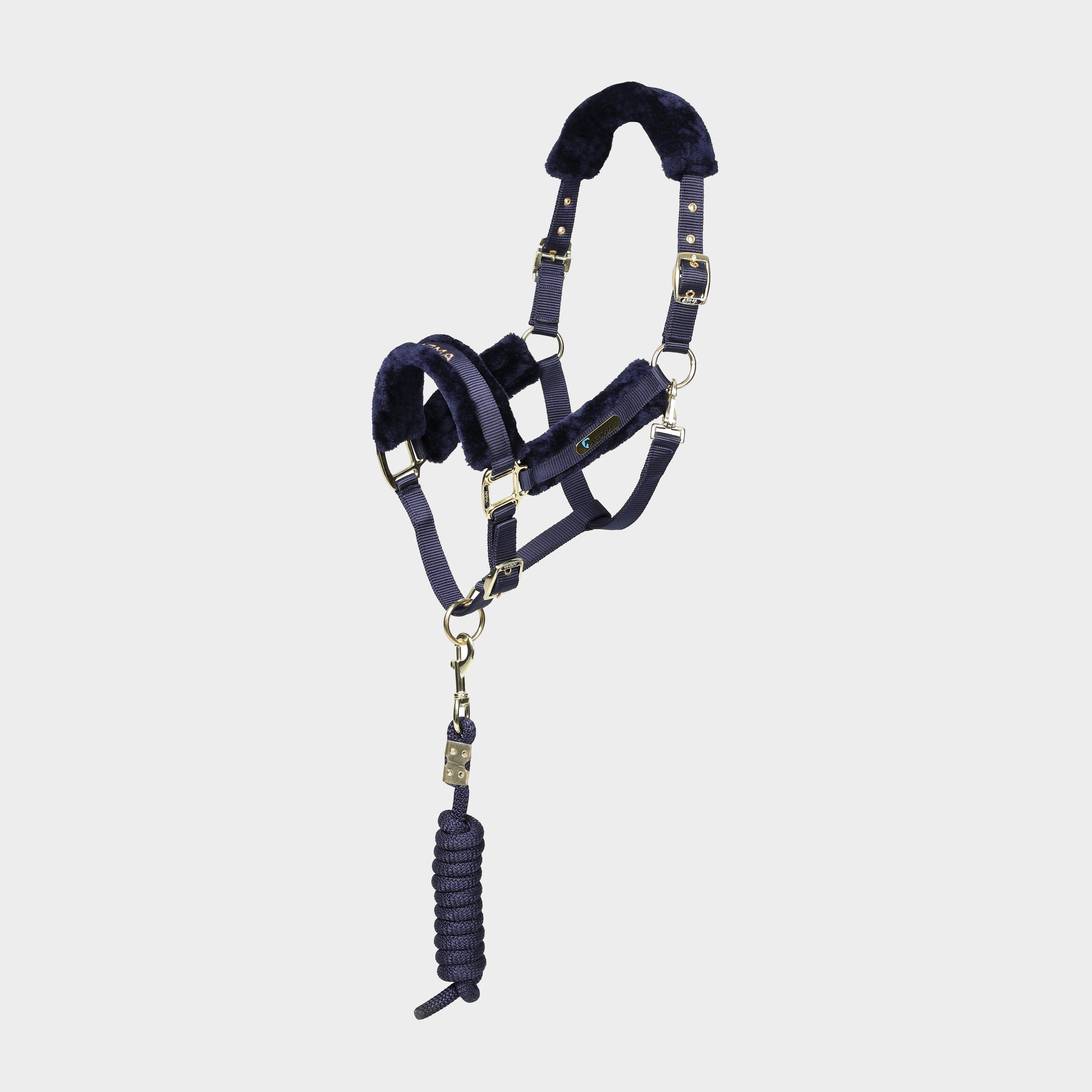 Image of Arma Logo Headcollar & Lead Rope, Navy