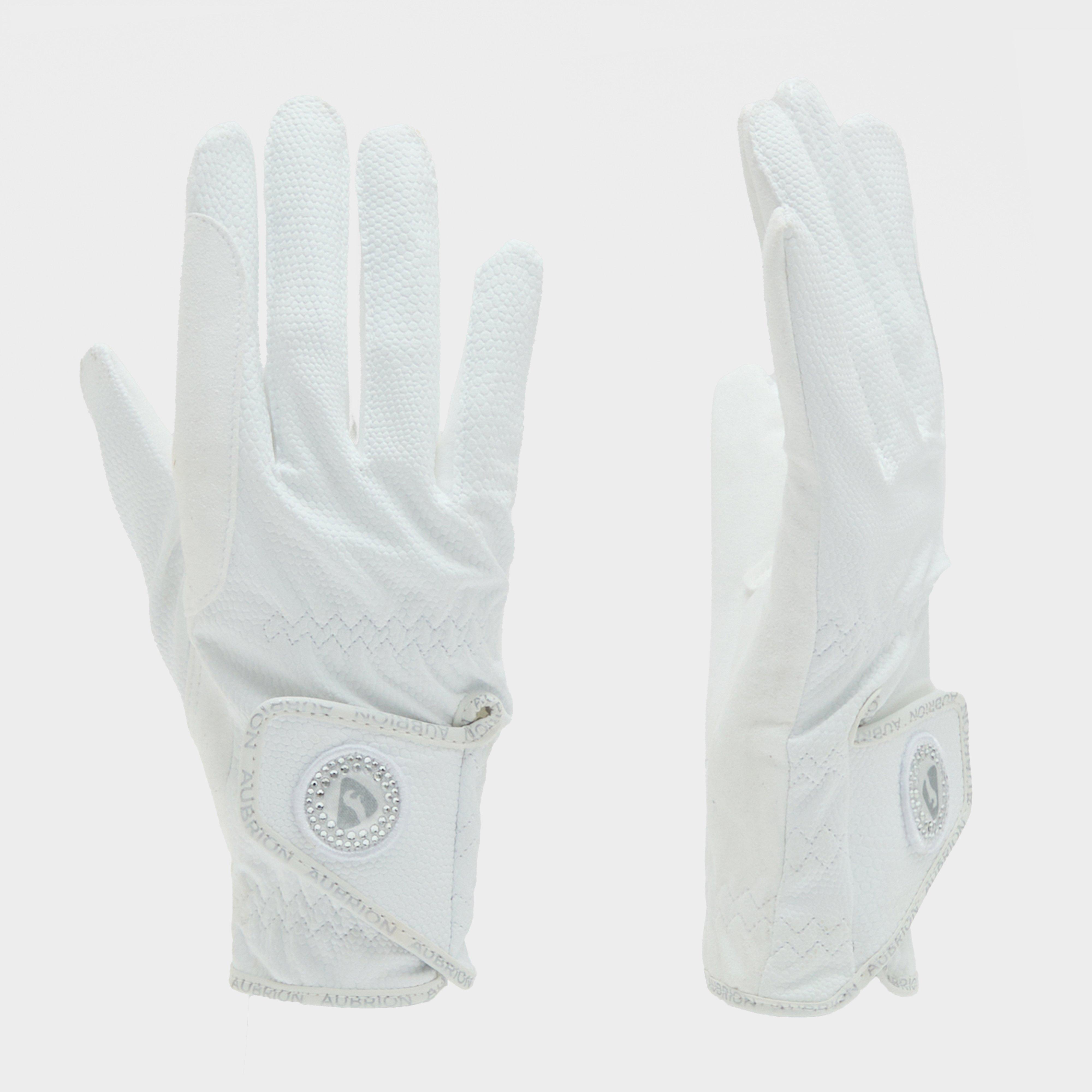 Image of Aubrion Unisex Riding Gloves, White