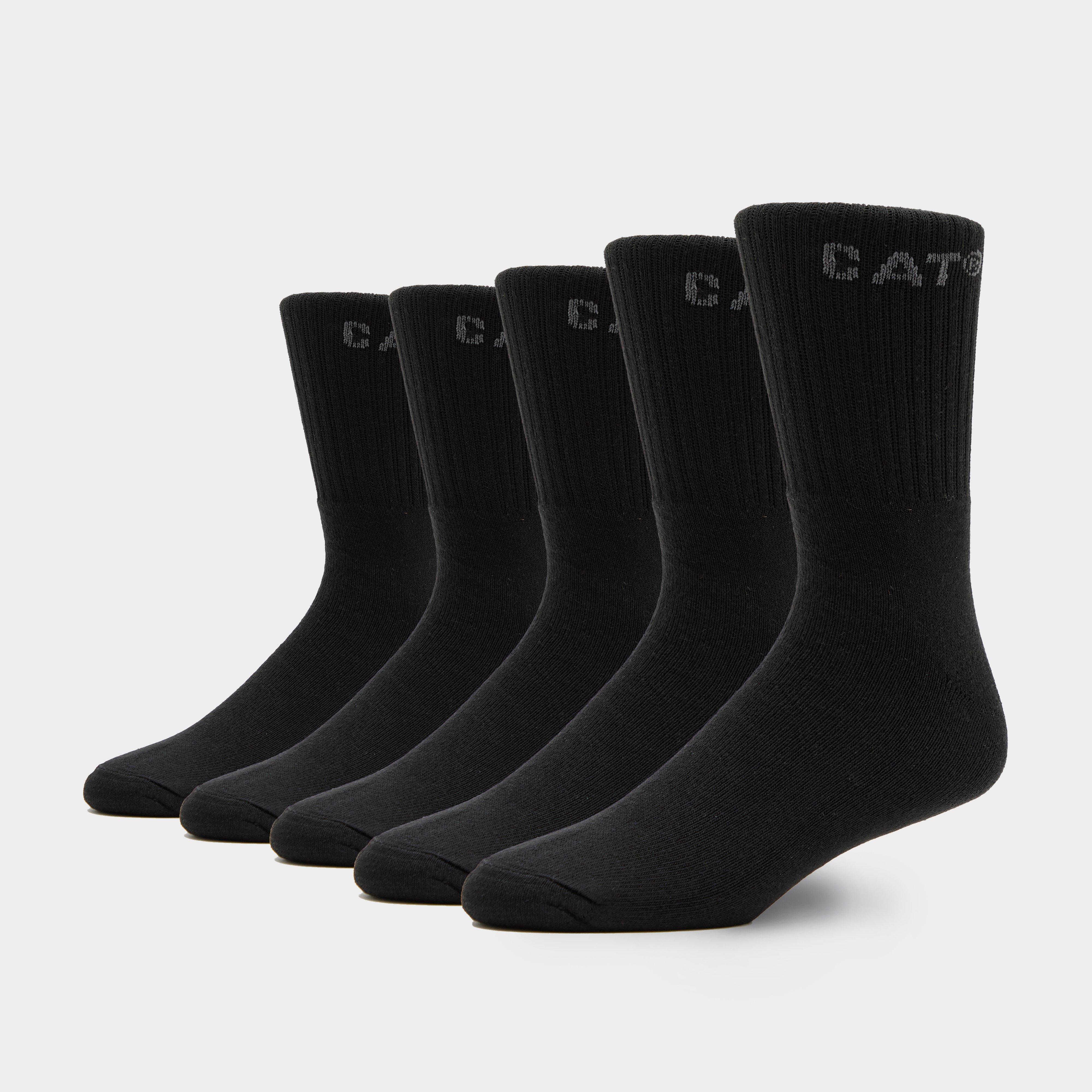 Image of CAT Premium Work Socks Pack of 5, Black