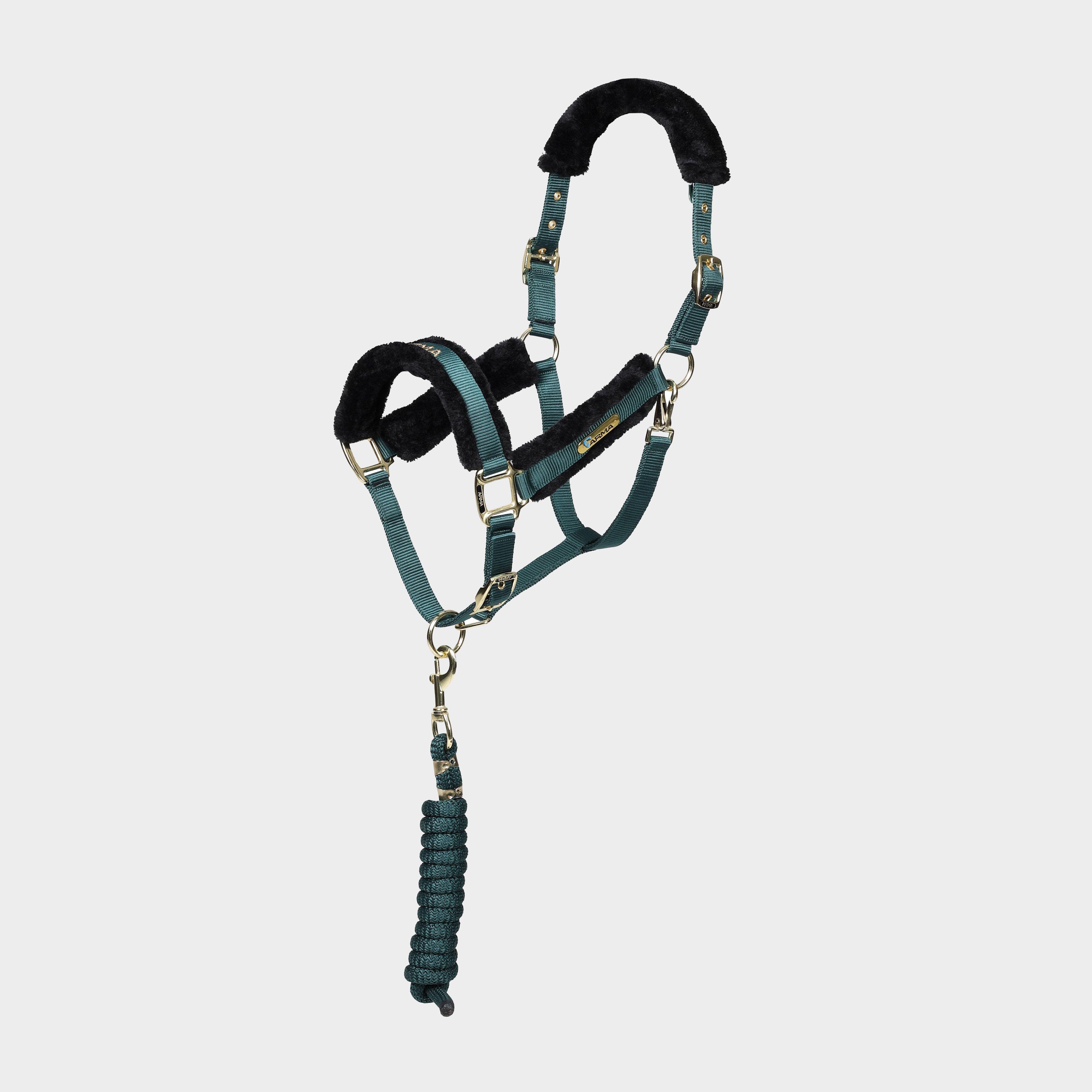 Image of Arma Logo Headcollar & Leadrope, Grey