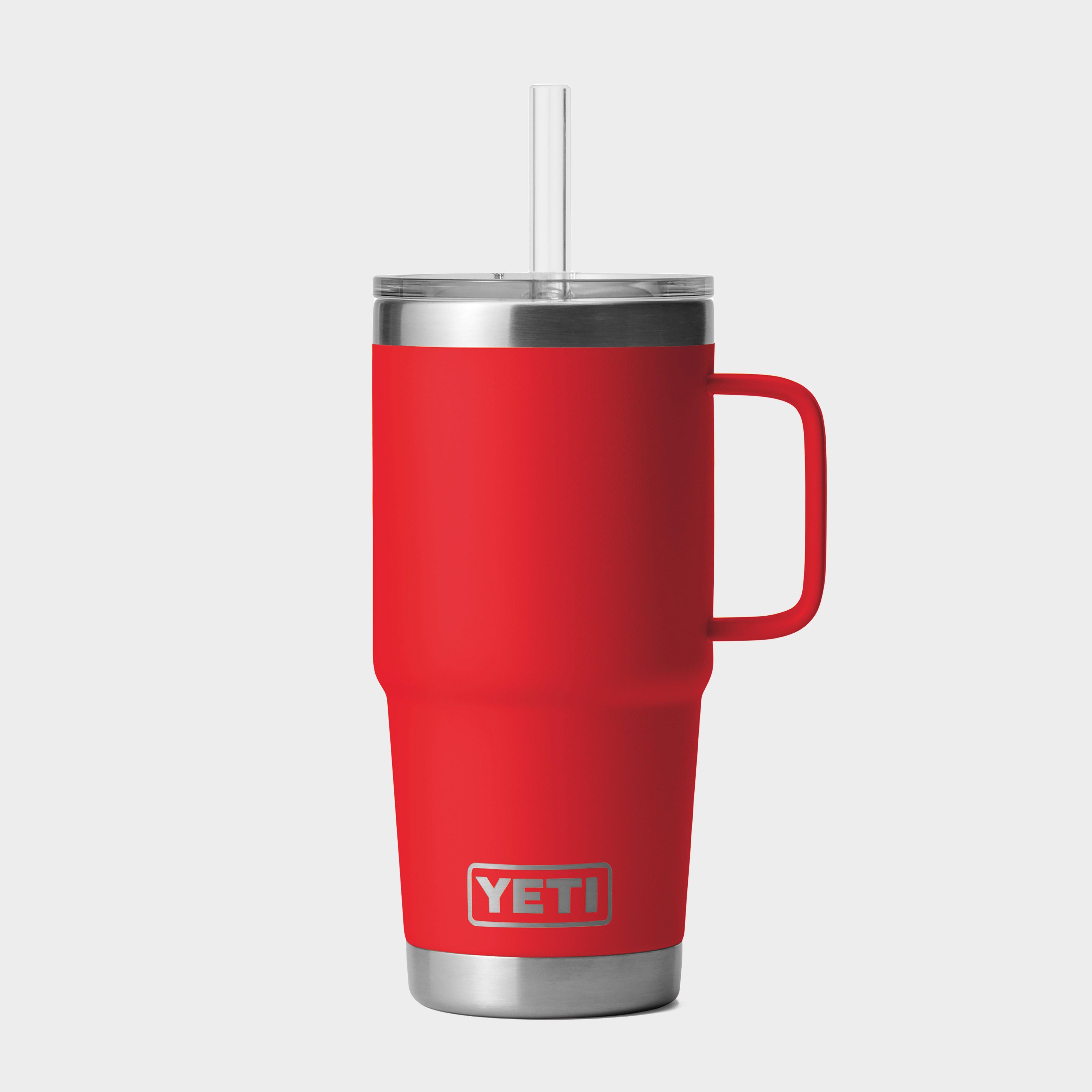 Image of YETI Rambler 25 oz (710 ml) Straw Mug - Rescue Red, Red