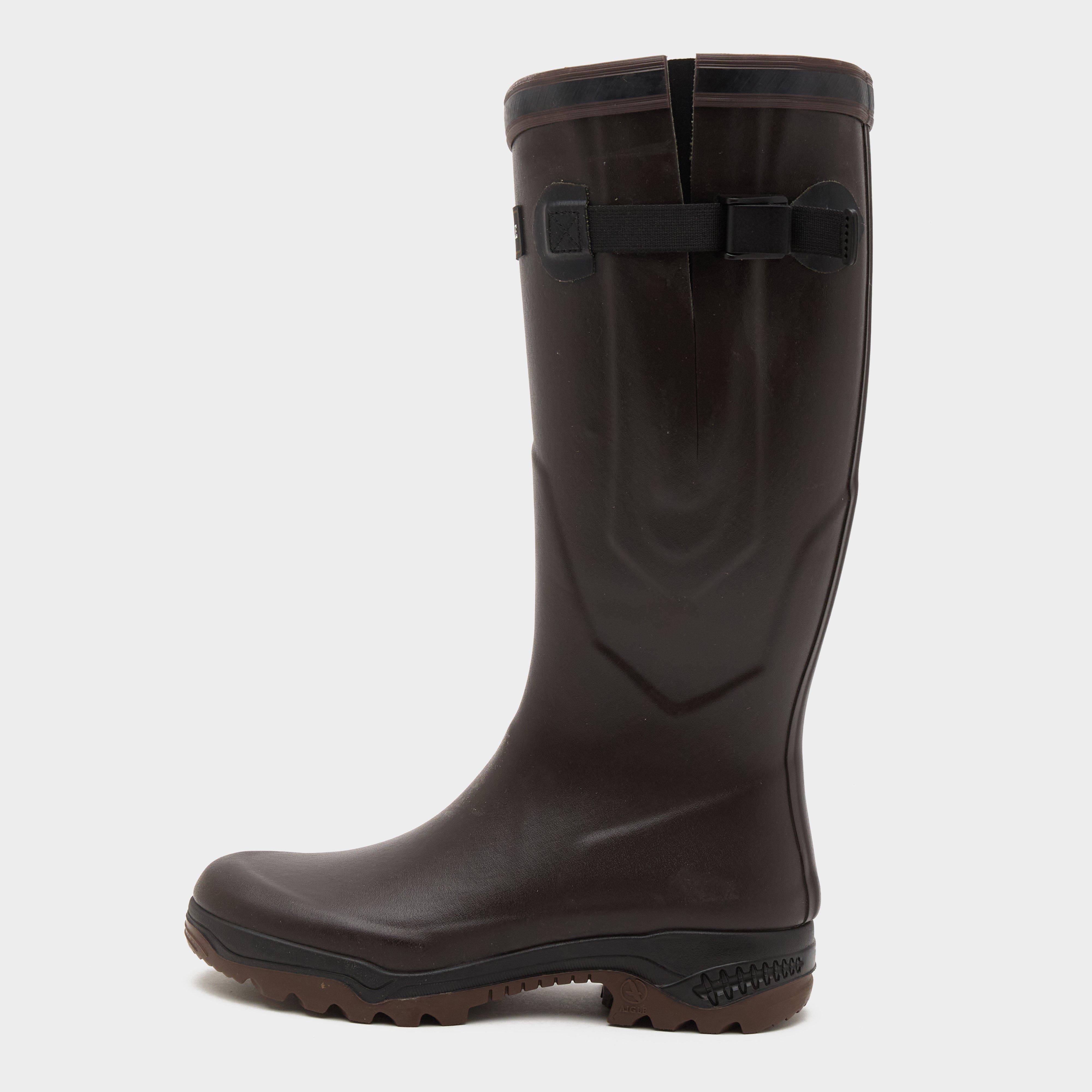 Image of Aigle Mens Parcours 2 Vario Wellington Boots Brun