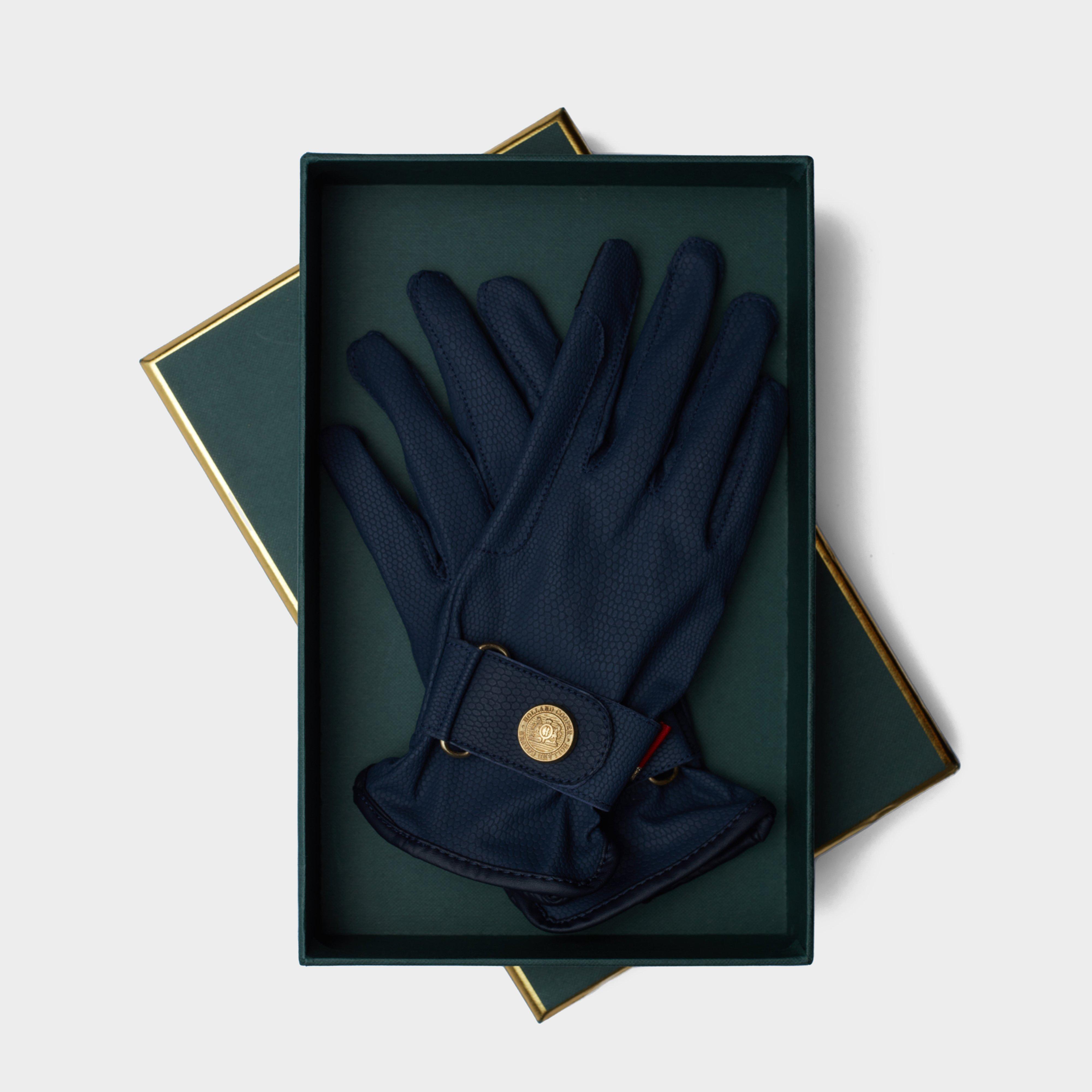 Image of Holland Cooper Adult Riding Gloves, Blue