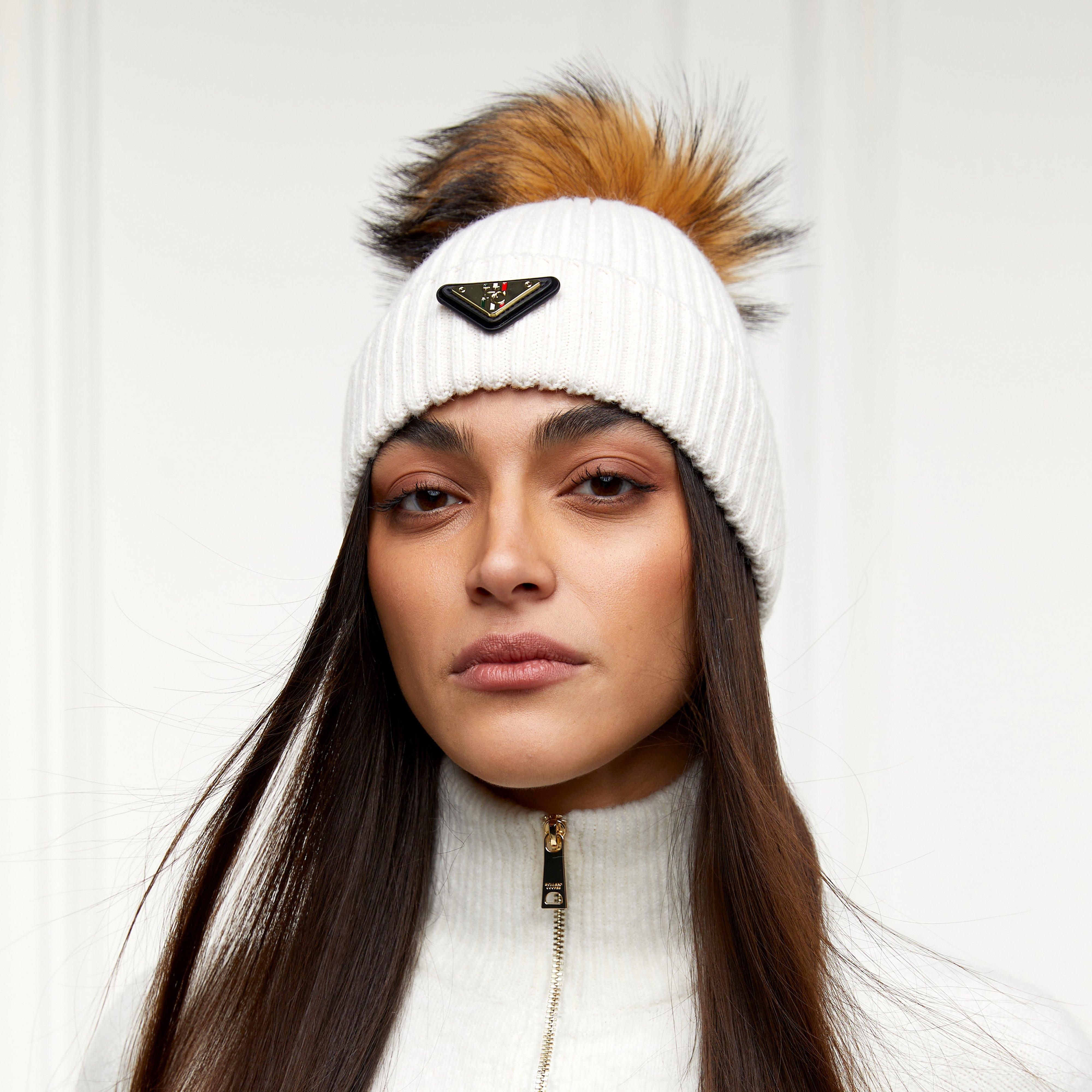 Image of Holland Cooper Womens Burghley Bobble Hat, White