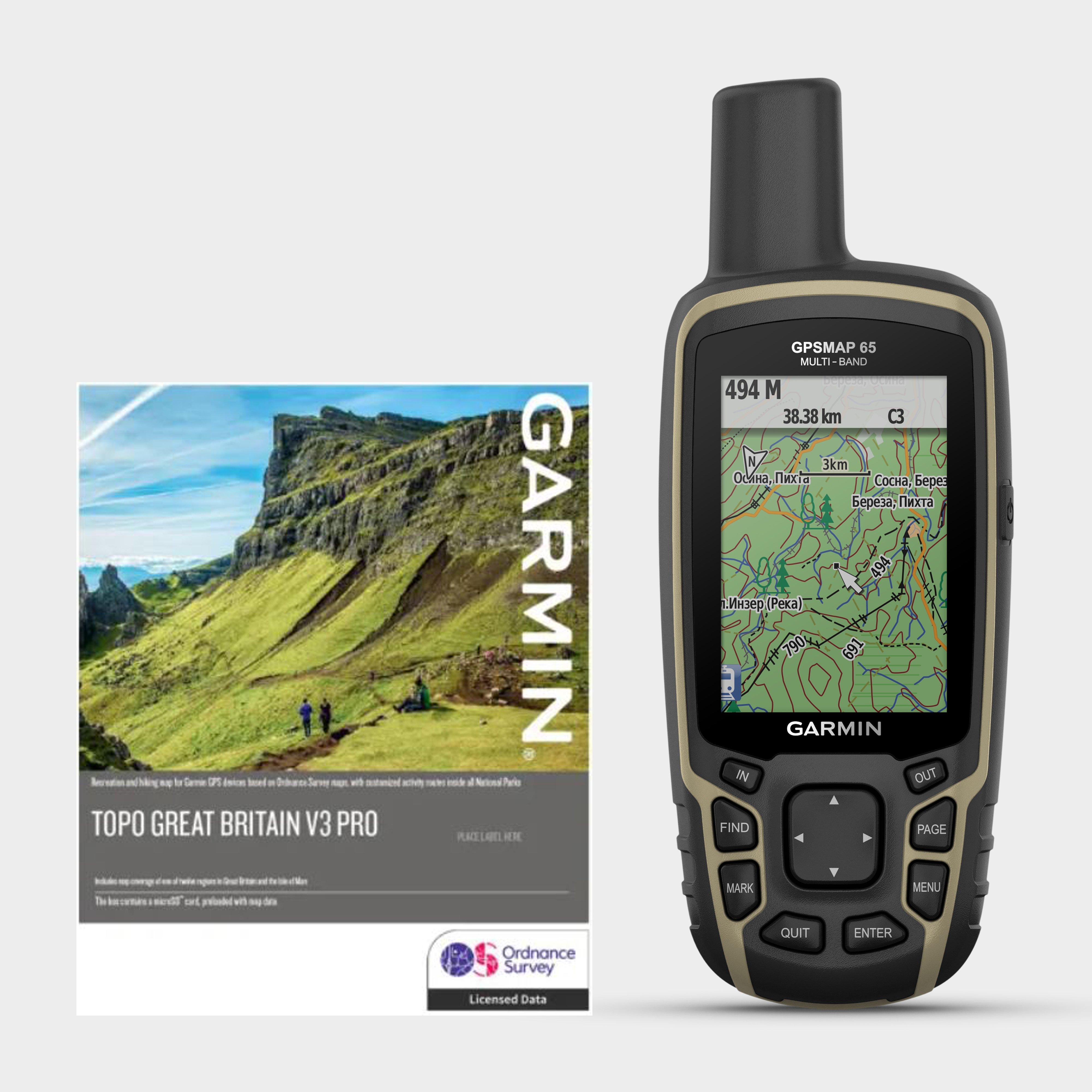 Image of Garmin GPSMAP 65 Topo Pro GB 1:50 Bundle, Grey