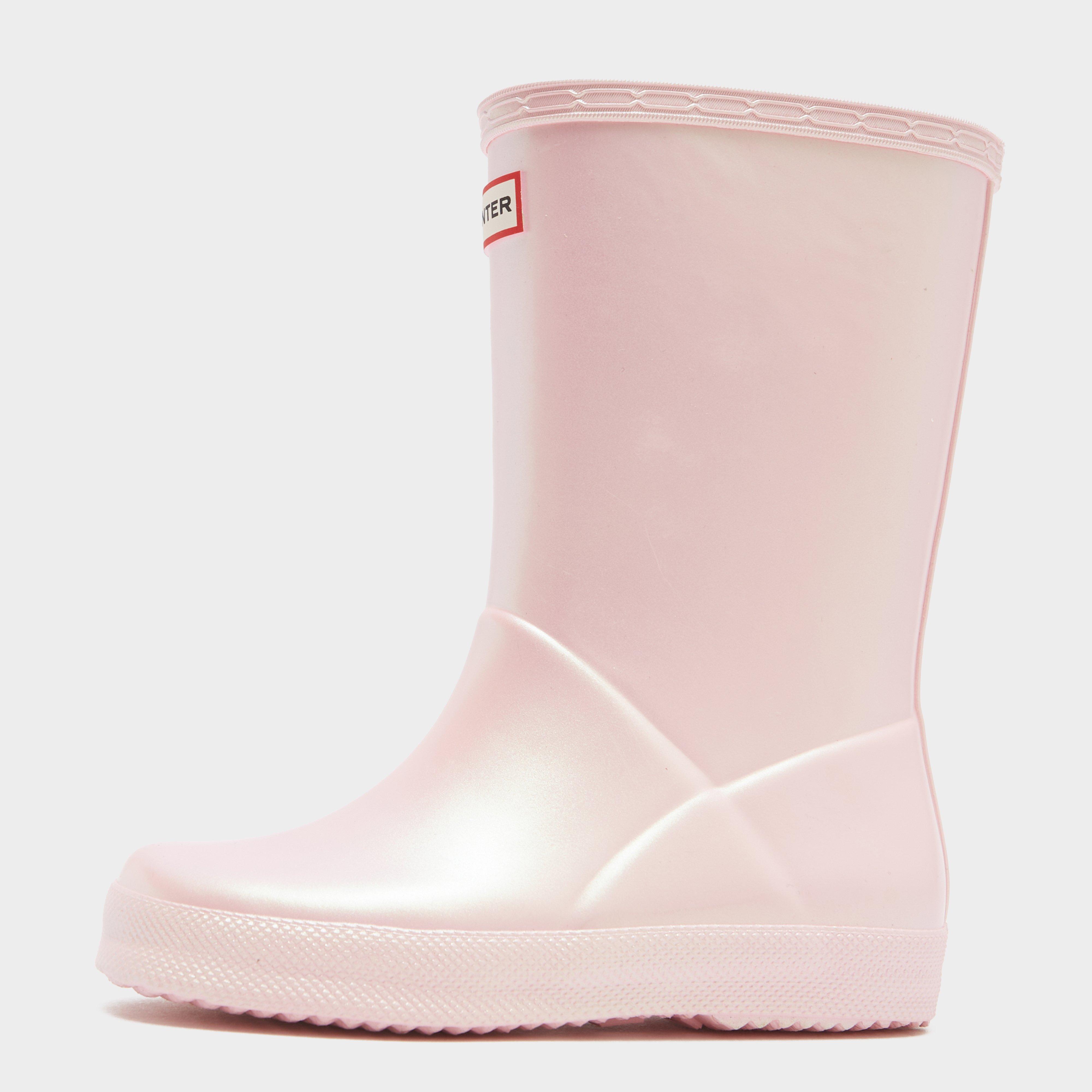 Image of Hunter Kids First Classic Wellington Boots Bella Pink Pearl