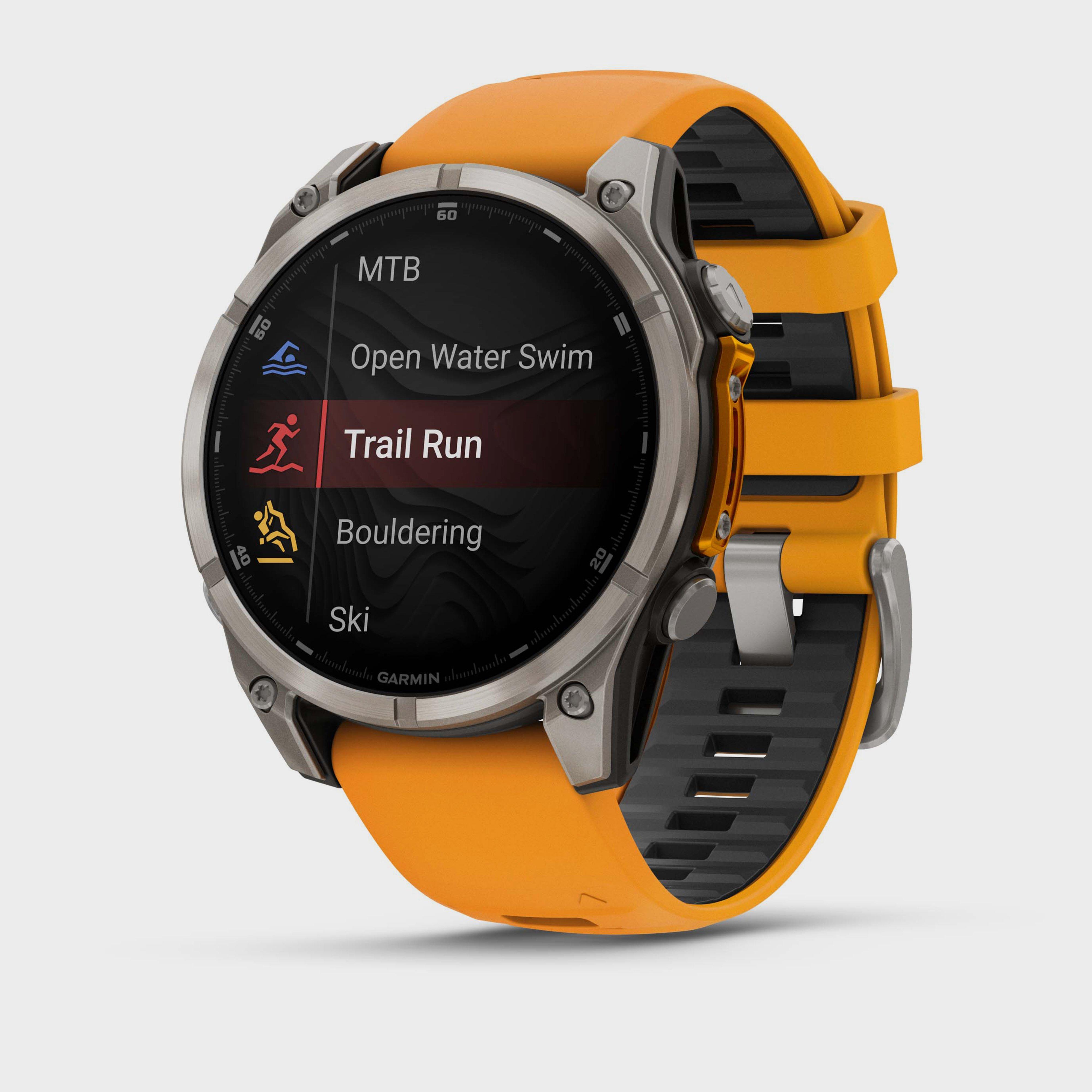 Image of Garmin fenix 8 AMOLED Sapphire Edition 47mm GPS Smartwatch, Orange
