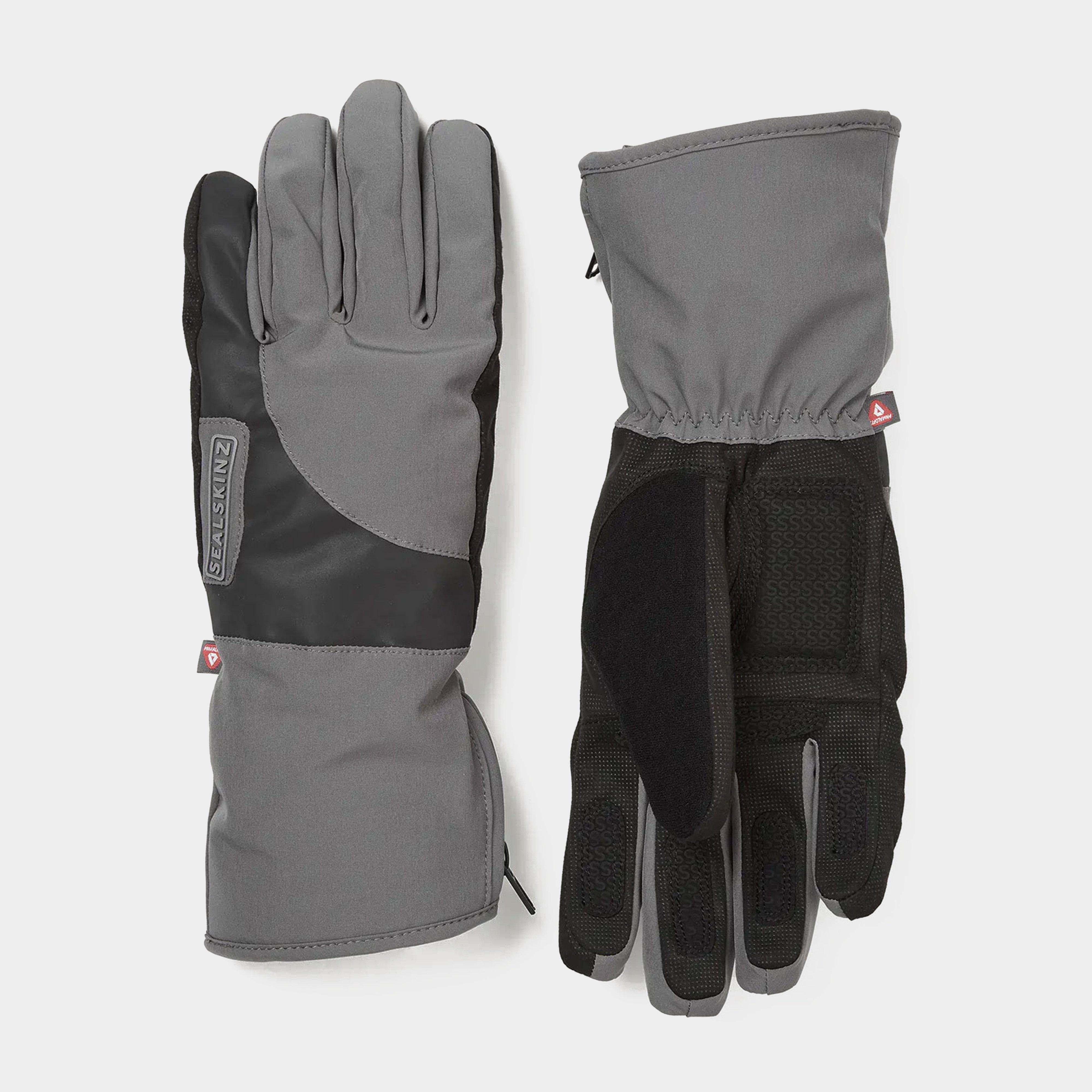 Image of Sealskinz Unisex Marsham Waterproof Cold Weather Reflective Cycle Gloves, Grey