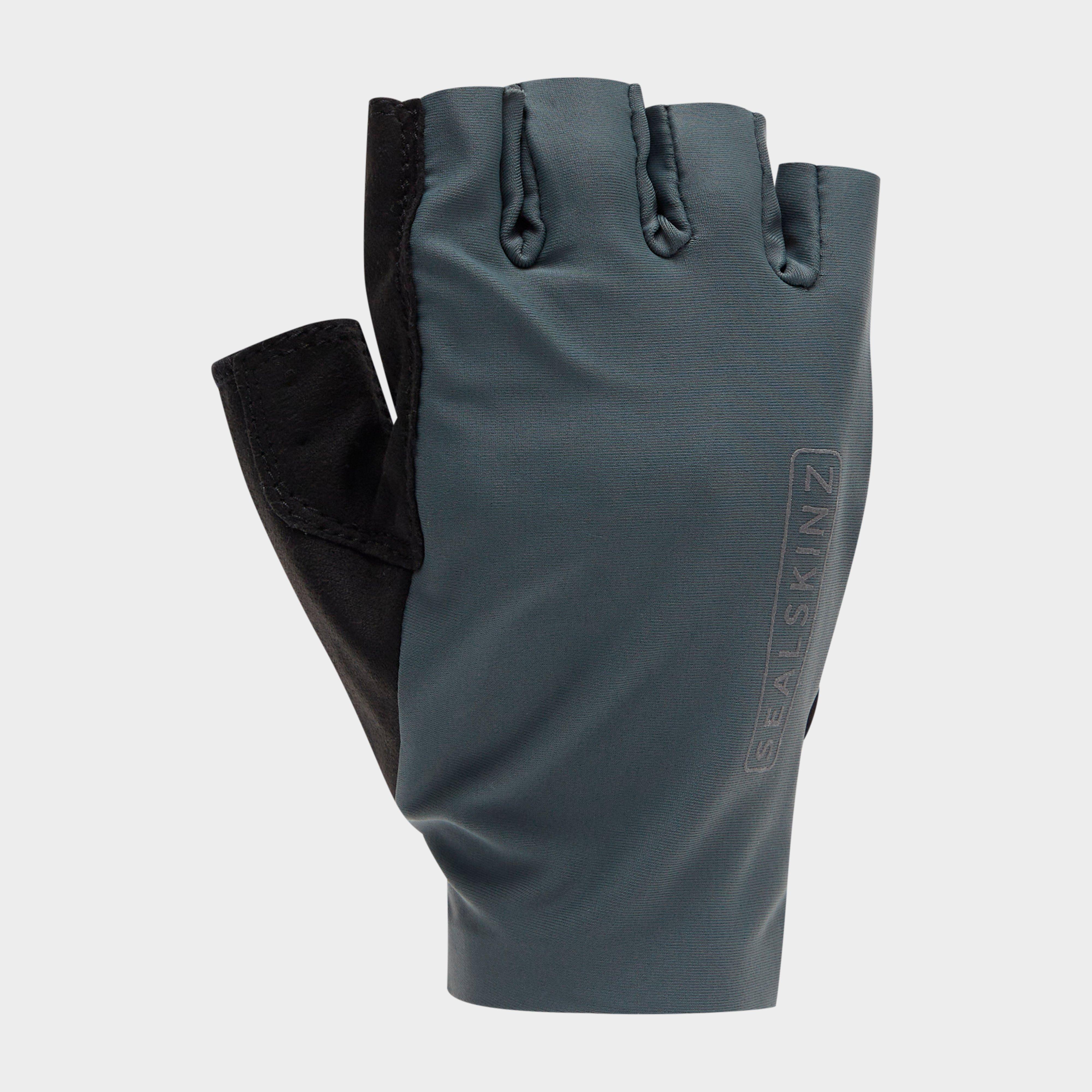 Image of Sealskinz Unisex Rushford Single Layer Fingerless Cycling Gloves, Green