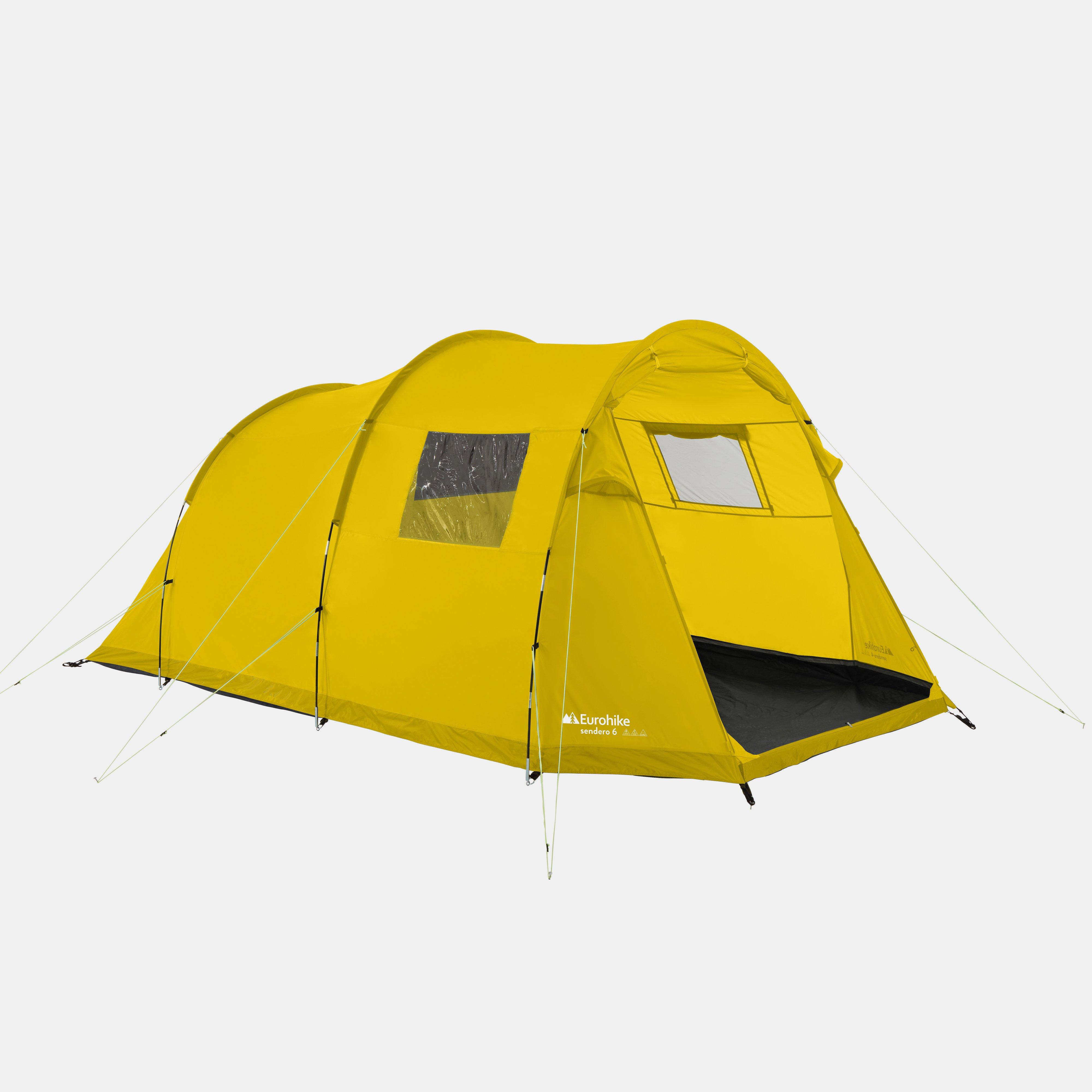 Image of Eurohike Sendero 4 Family Tent, Yellow