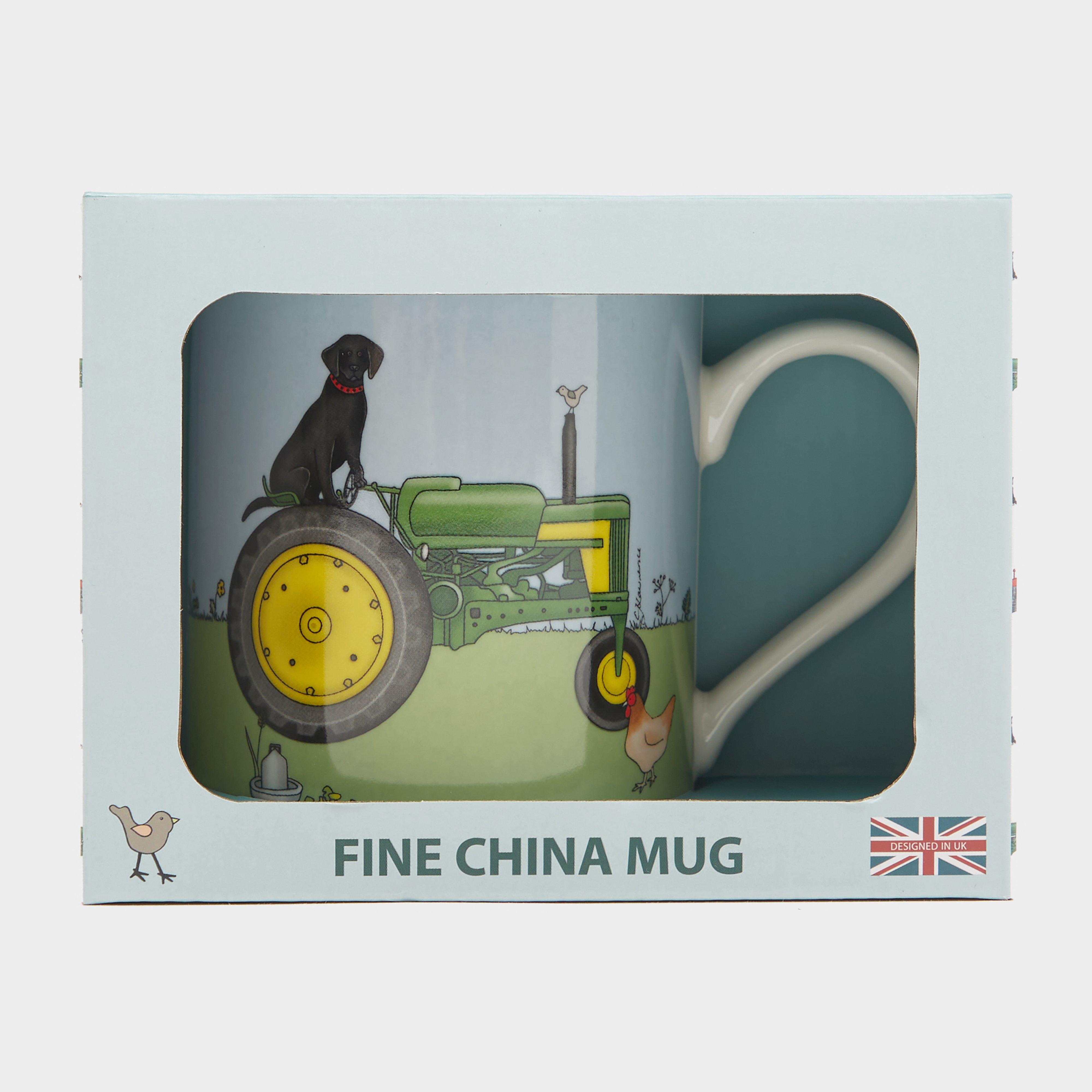 Image of Platinum Fine China Green Tractor Mug