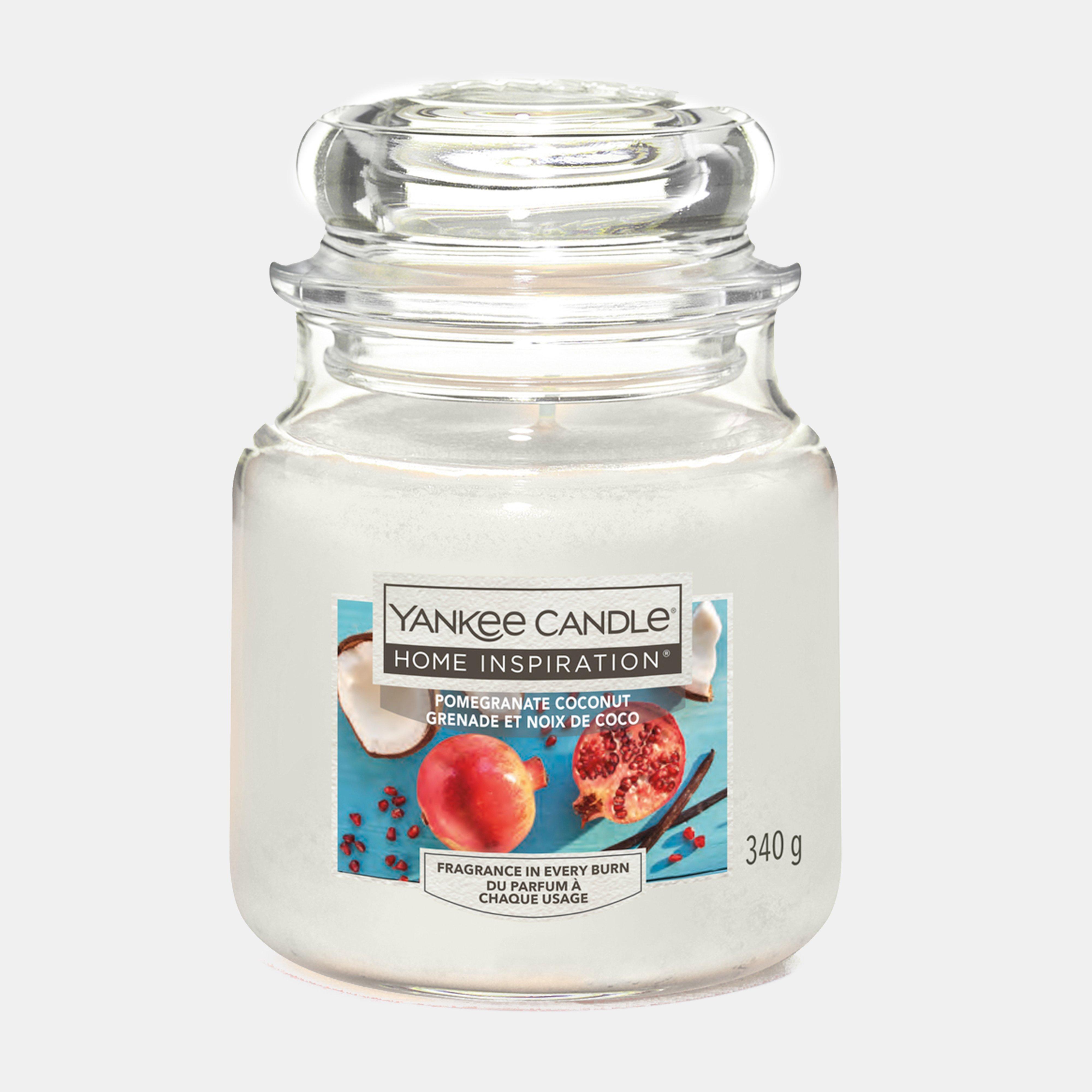 Image of Yankee candle Pomegranate Coconut Medium Candle 340g, White
