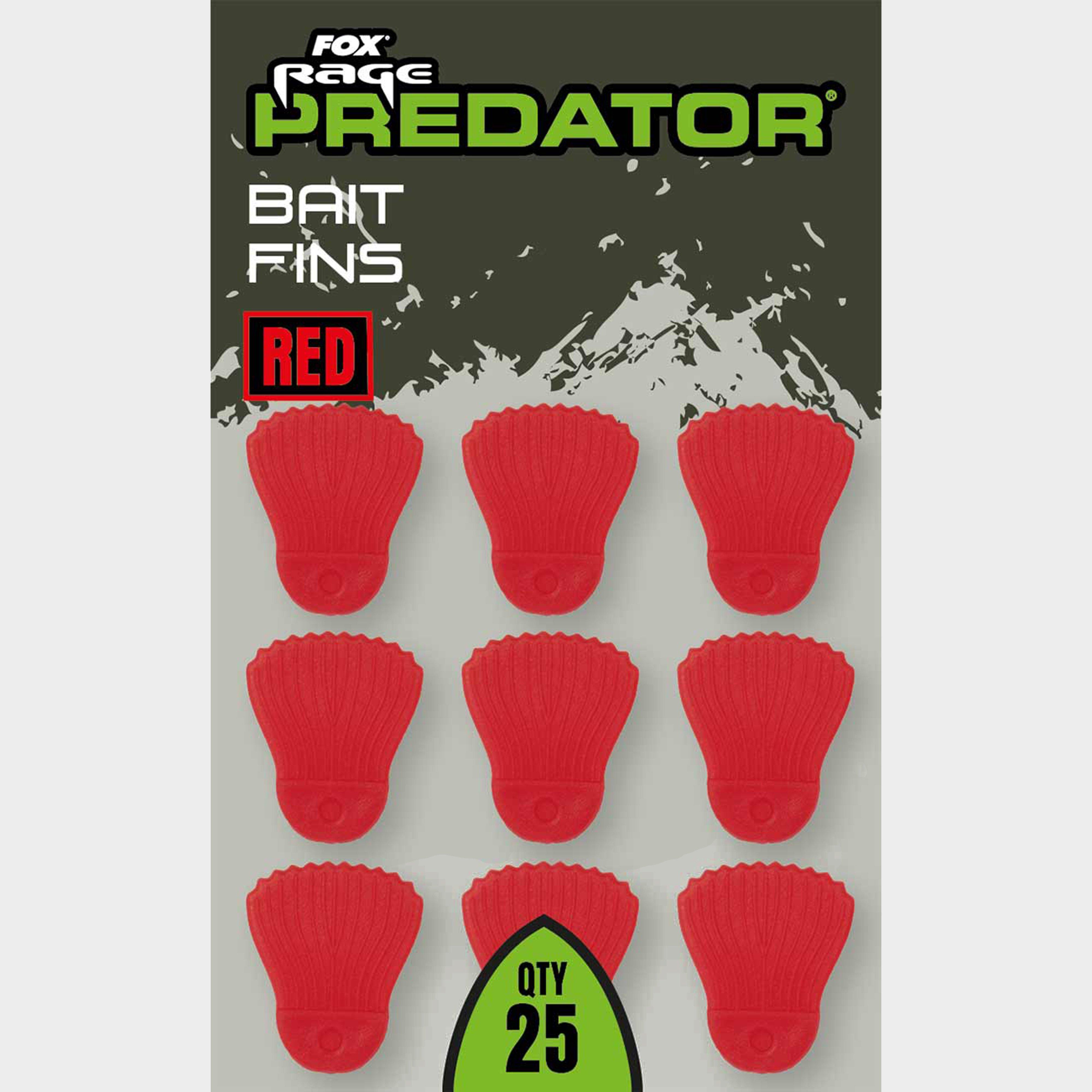 Image of Fox rage Predator Bait Fins, Red