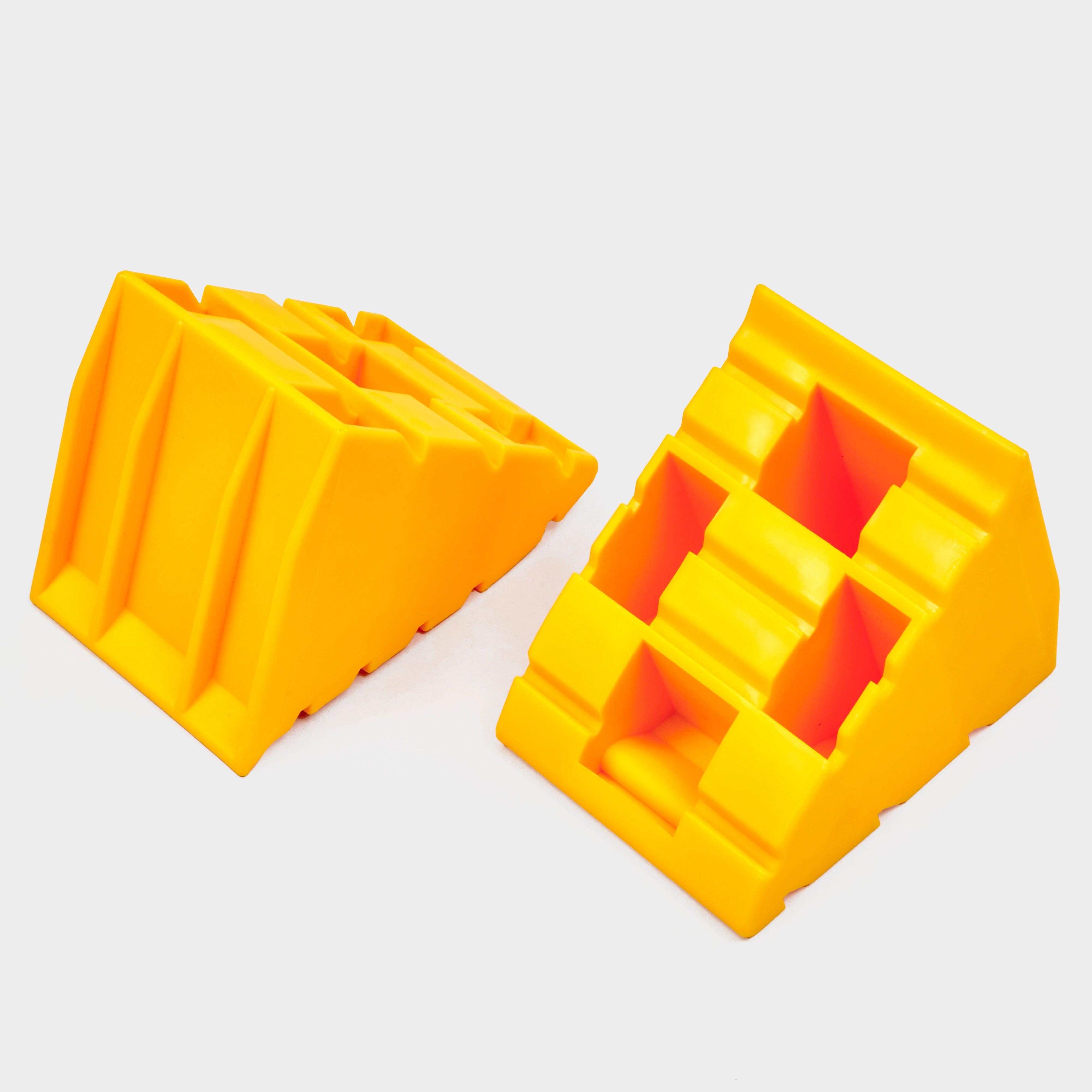 Image of HI-GEAR Wedge Chock Level Pair, Yellow