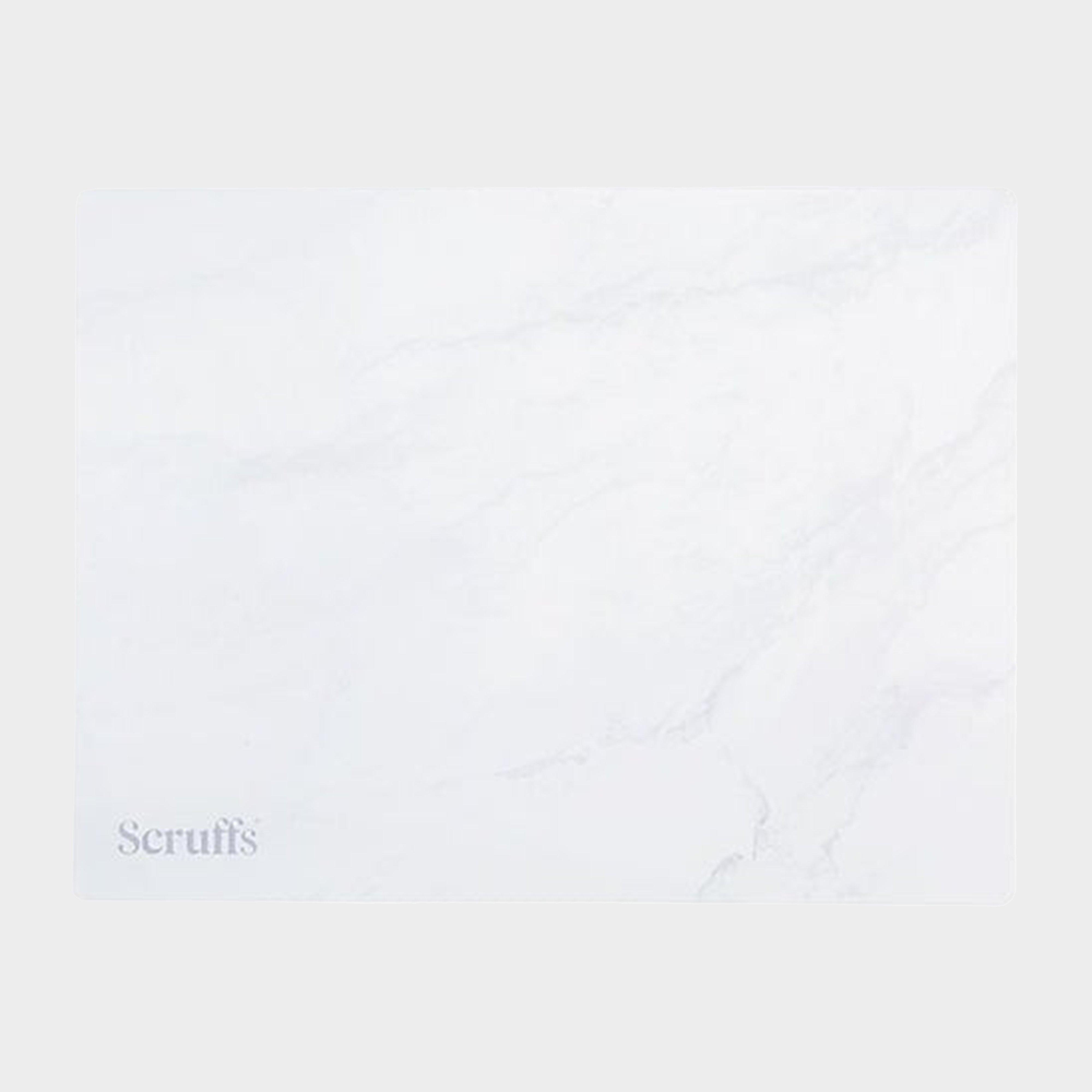 Image of Scruffs Pet Placemat White Marble Print, White