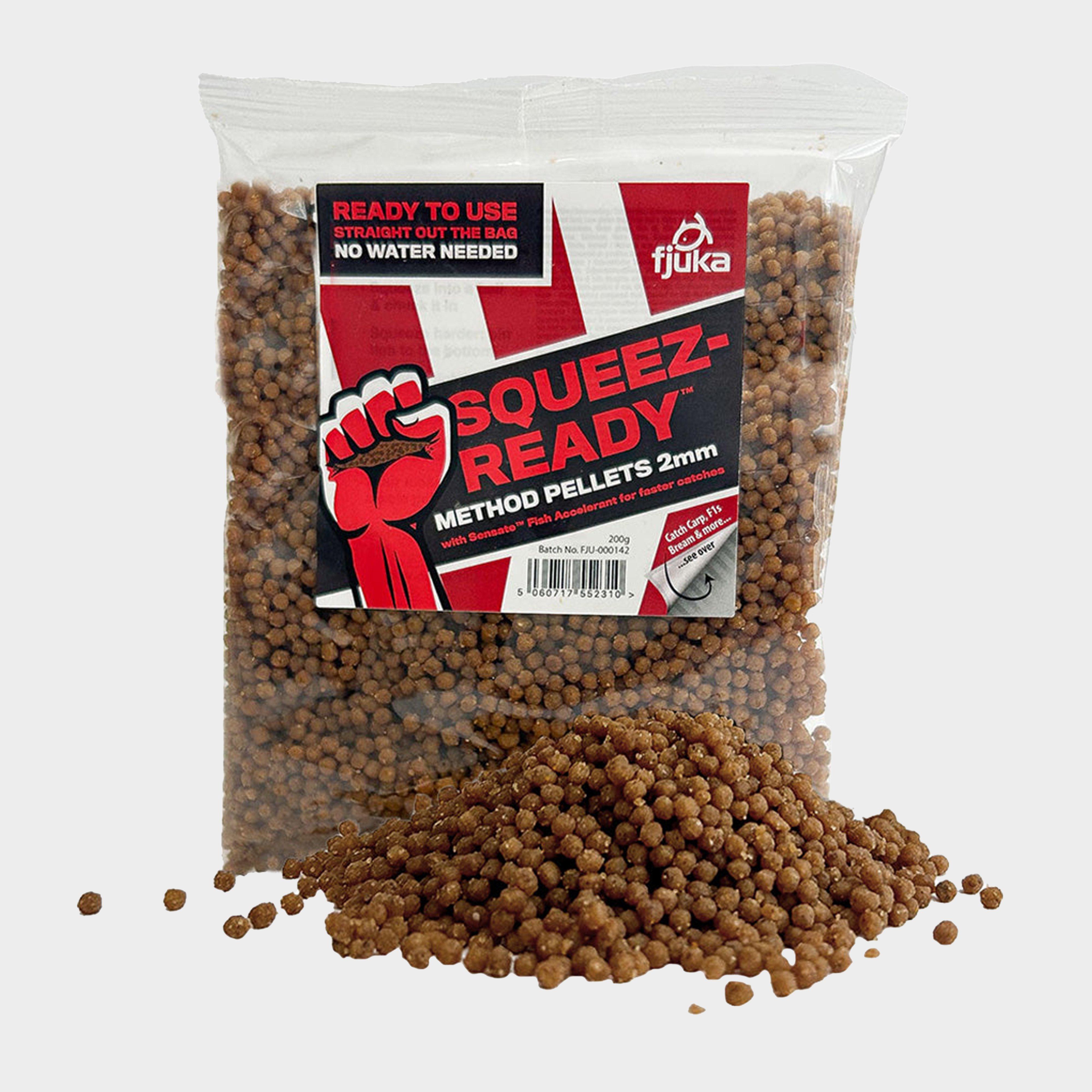 Image of FJUKA BAIT Squeez-Ready Method Pellets 2mm 200g, Brown