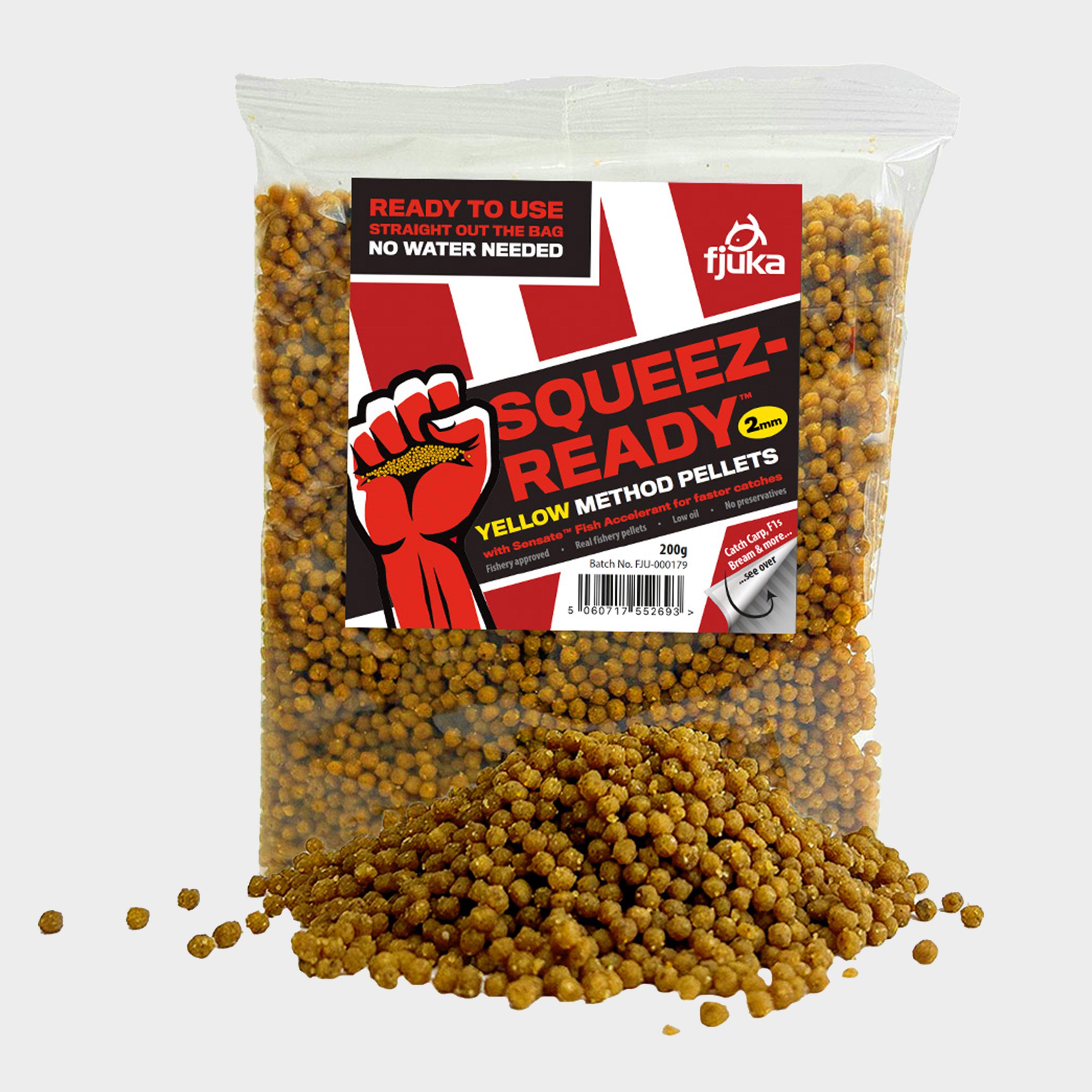 Image of FJUKA BAIT Squeez-Ready Method Pellets 2mm 200g, Yellow