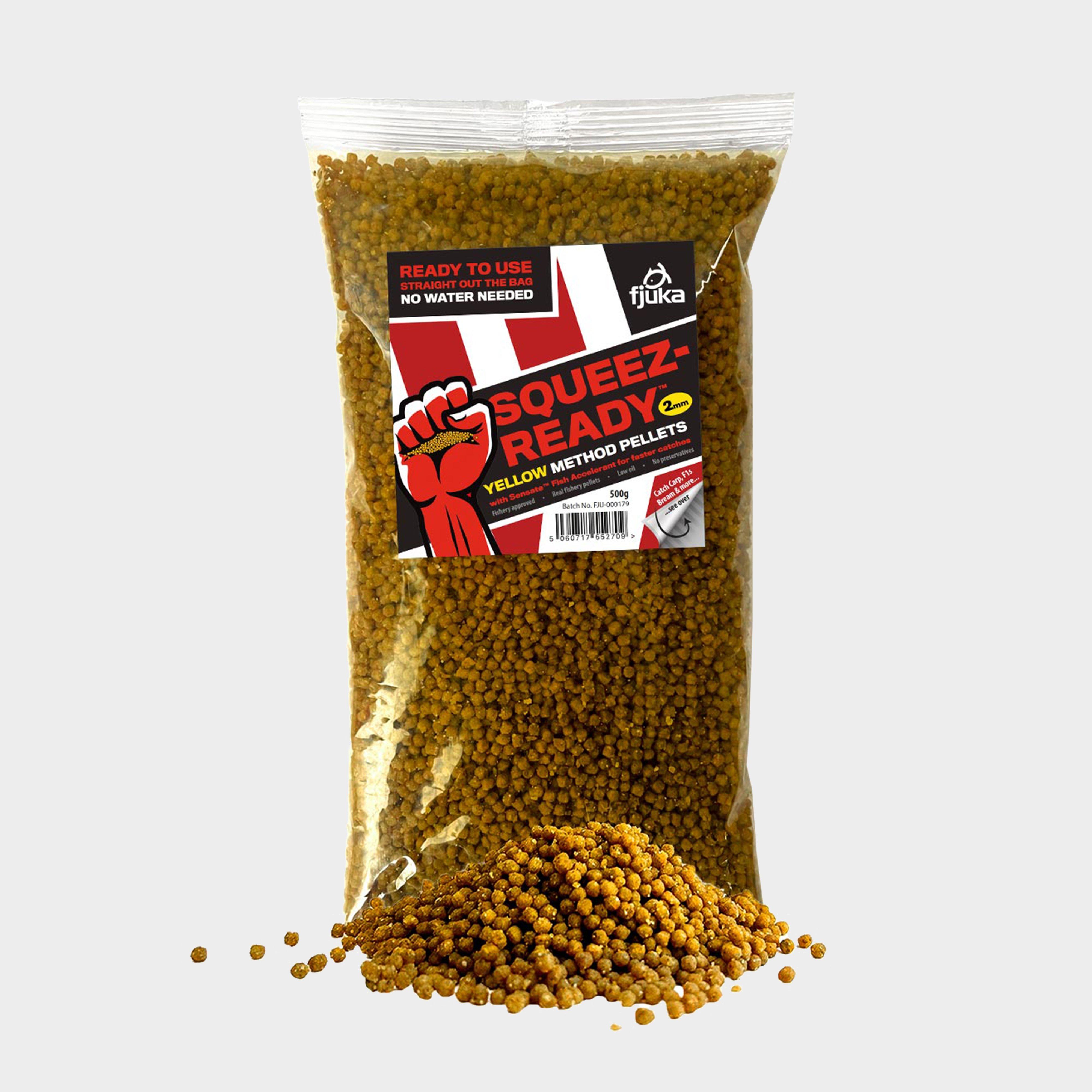 Image of FJUKA BAIT Squeez-Ready Method Pellets 2mm 500g, Yellow