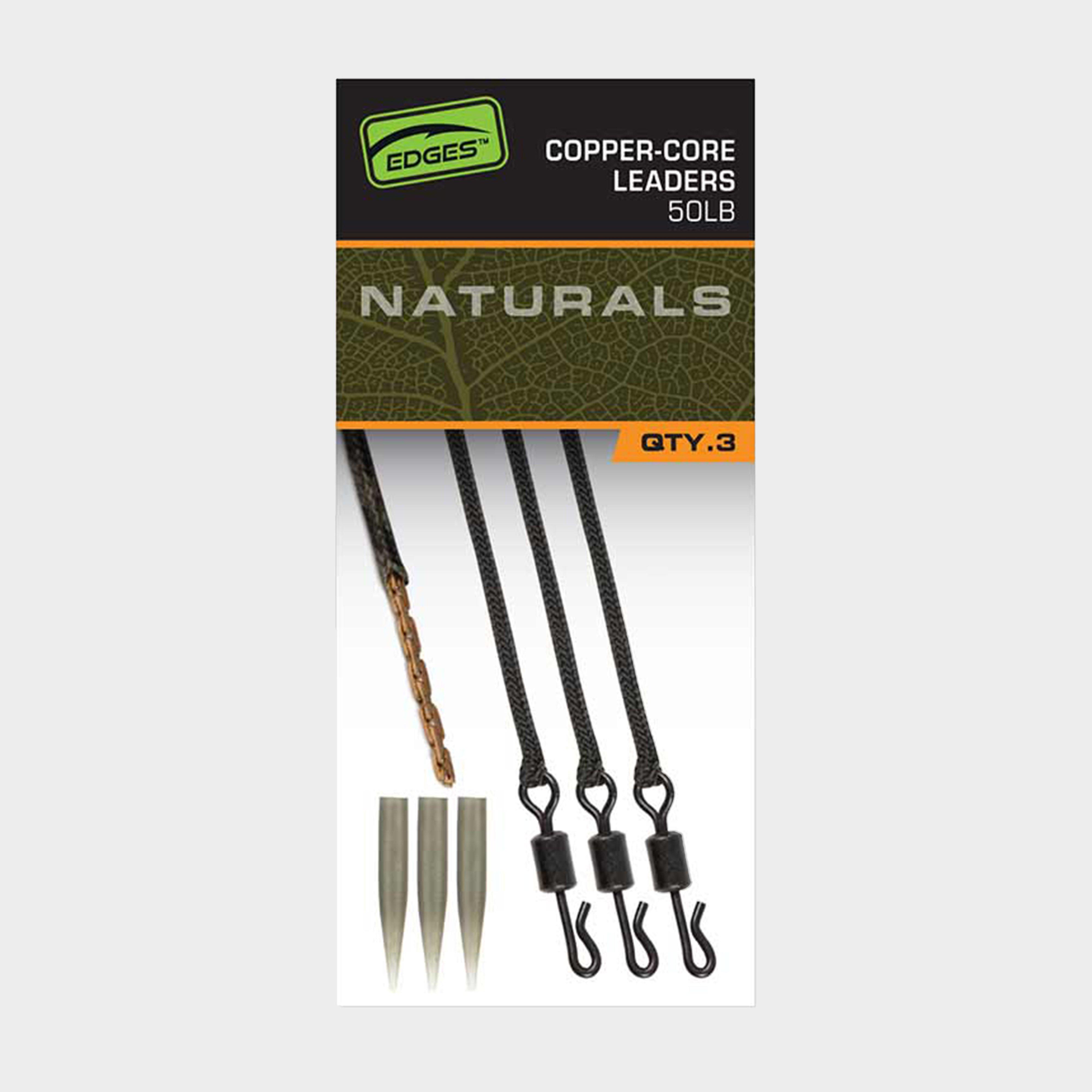 Image of FOX INTERNATIONAL Naturals Copper Core Leaders, Green