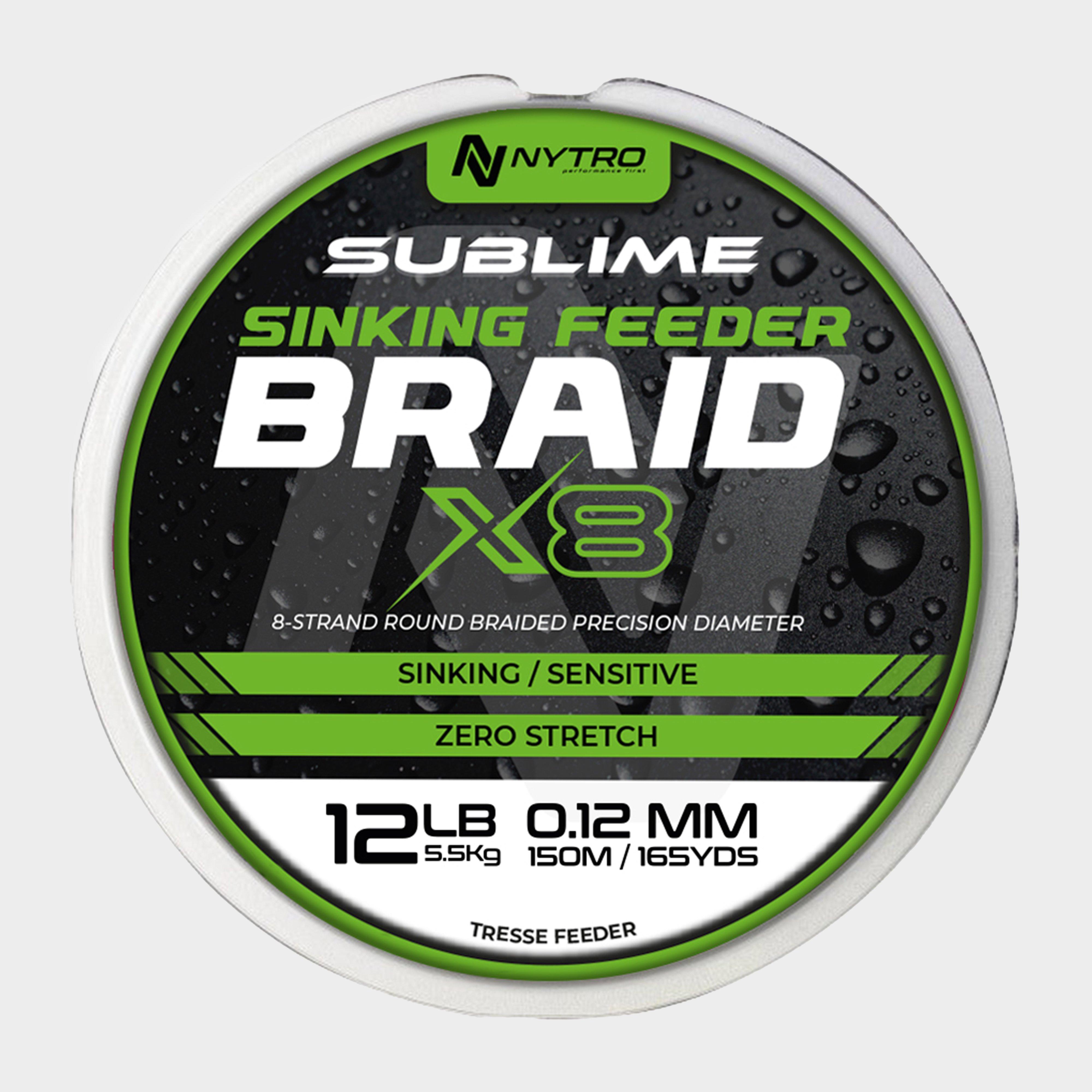 Image of Nytro Sublime X8 Sinking Feeder Braid 0.12mm, Green
