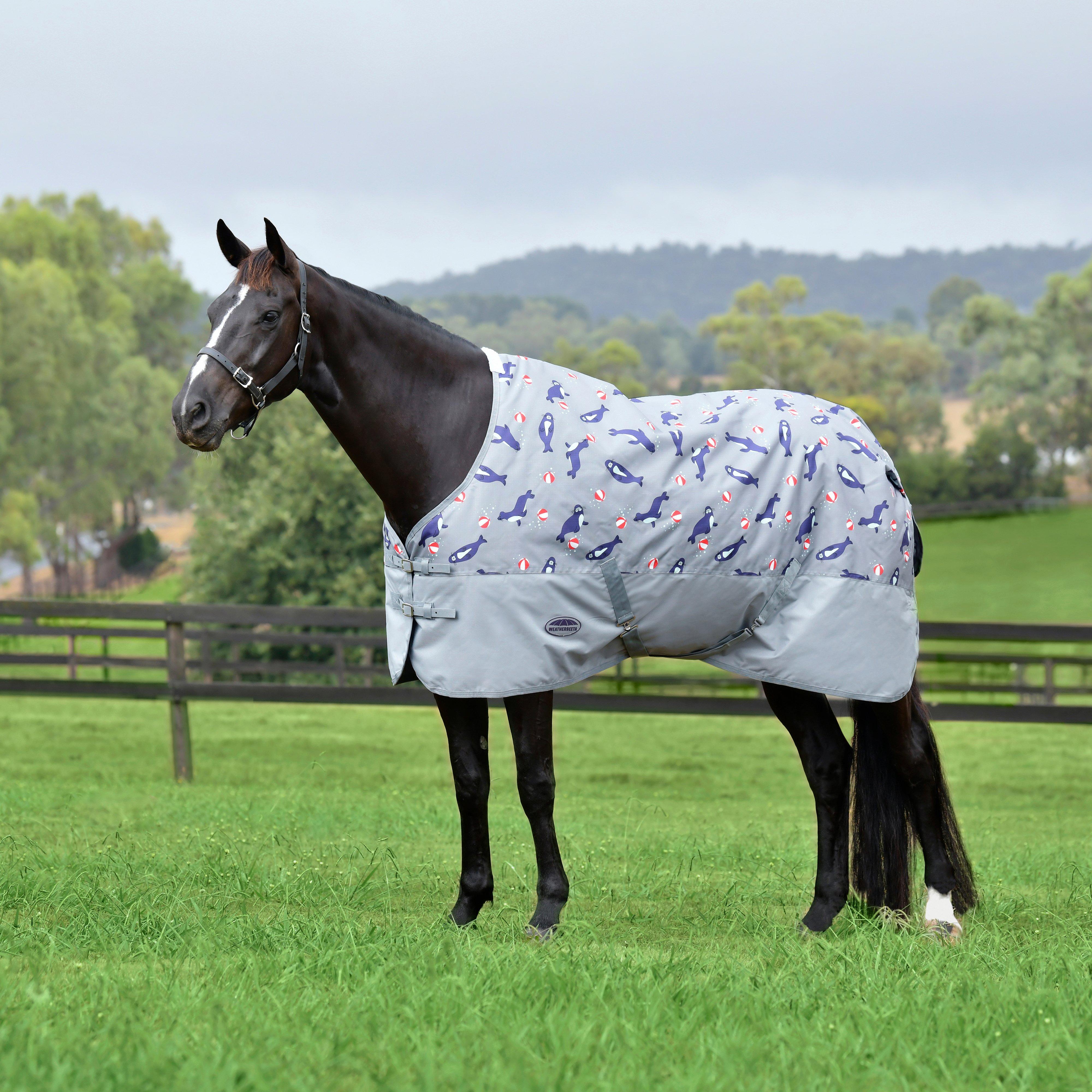 Image of WeatherBeeta ComFiTec Tyro Standard Neck 50g Lite Plus Turnout Rug, Grey